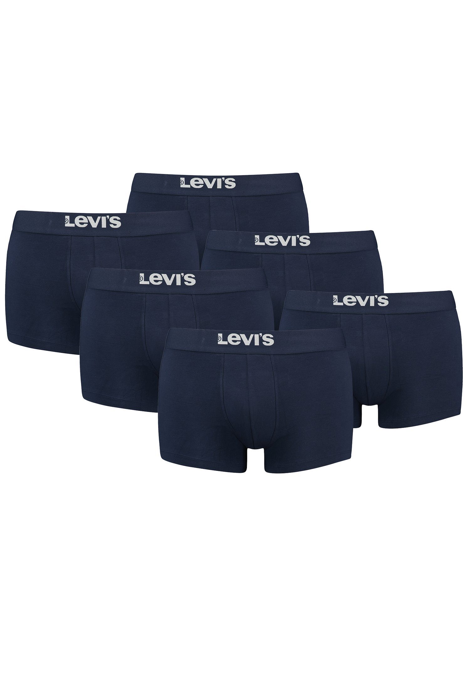 Levi's® Boxershorts LEVIS MEN ORGANIC BASIC Pack CO (Set, Navy 6-St., 6er 6er-Pack) TRUNK SOLID