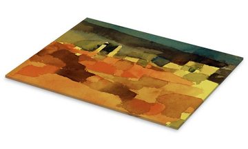 Posterlounge Acrylglasbild Paul Klee, Skizze von Sidi Bou Said, Malerei
