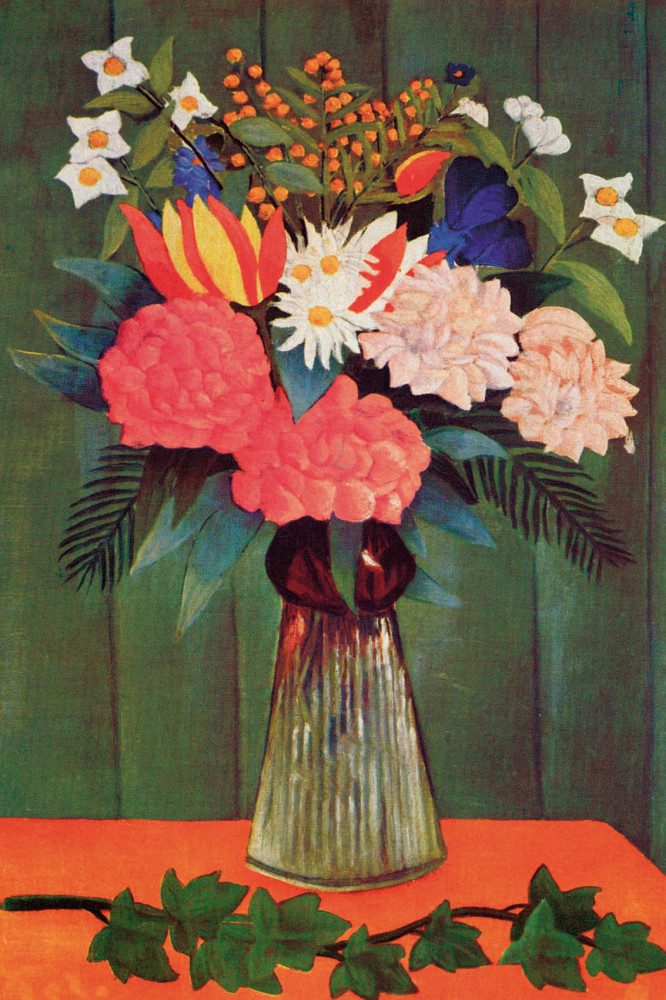 1art1 Poster Henri Rousseau Kunstdruck Bild - BlumenstrauÃŸ Mit