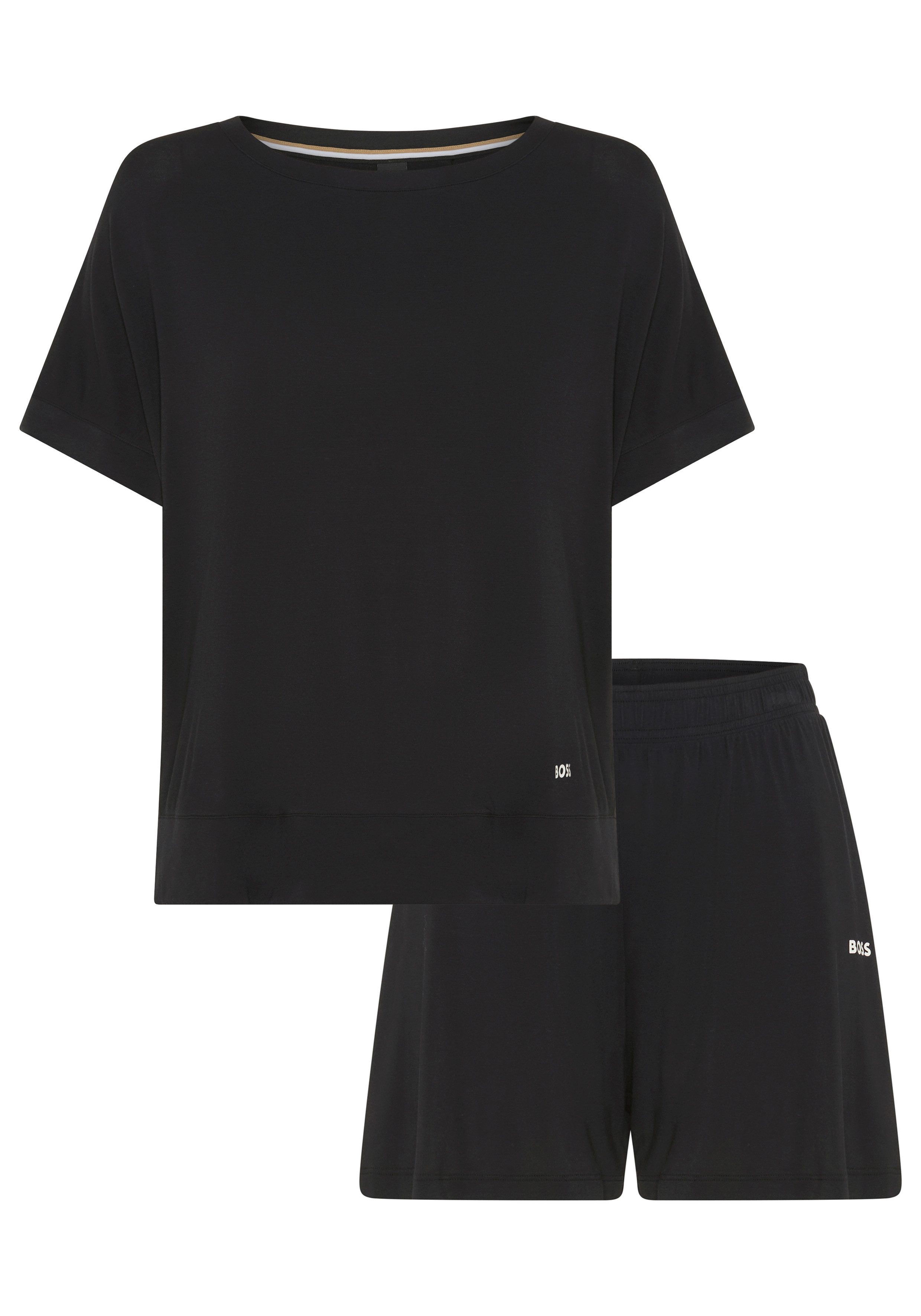 BOSS Shorty Element Short Set (Set, 2 tlg) aus Stretch-Baumwolle