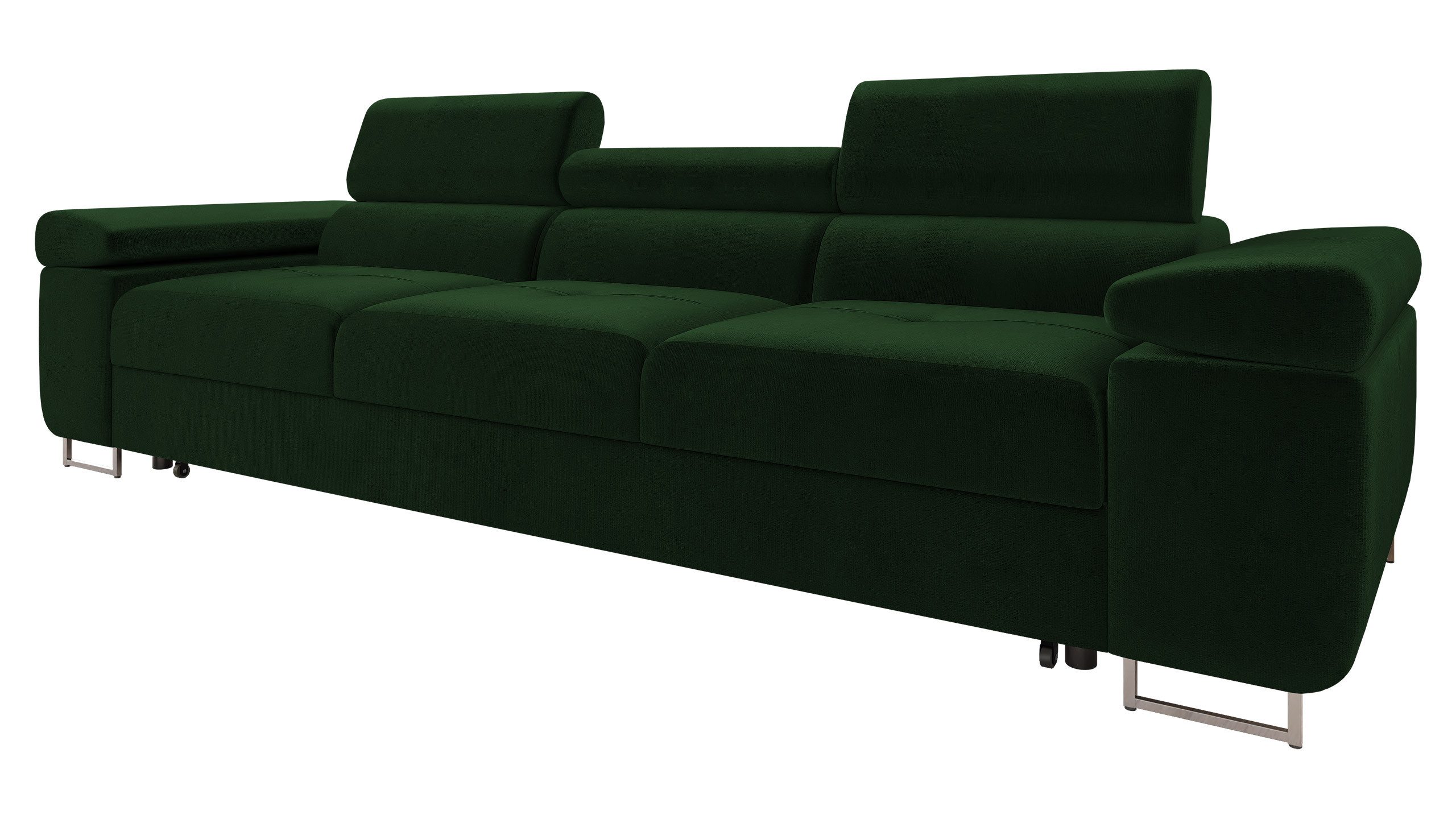 MIRJAN24 Schlafsofa Torezio 3 Bis, mit Schlaffunktion, Einstellbare Kopfstützen, 263x102x70-90 cm