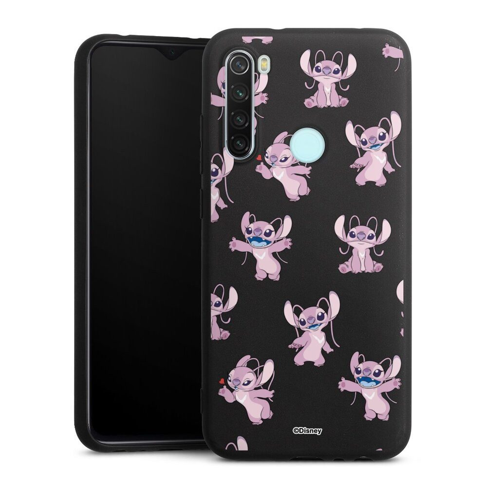 DeinDesign Handyhülle Lilo & Stitch Engel Disney Angel Faces Pattern Transparent, Xiaomi Redmi Note 8 Silikon Hülle Premium Case Handy Schutzhülle