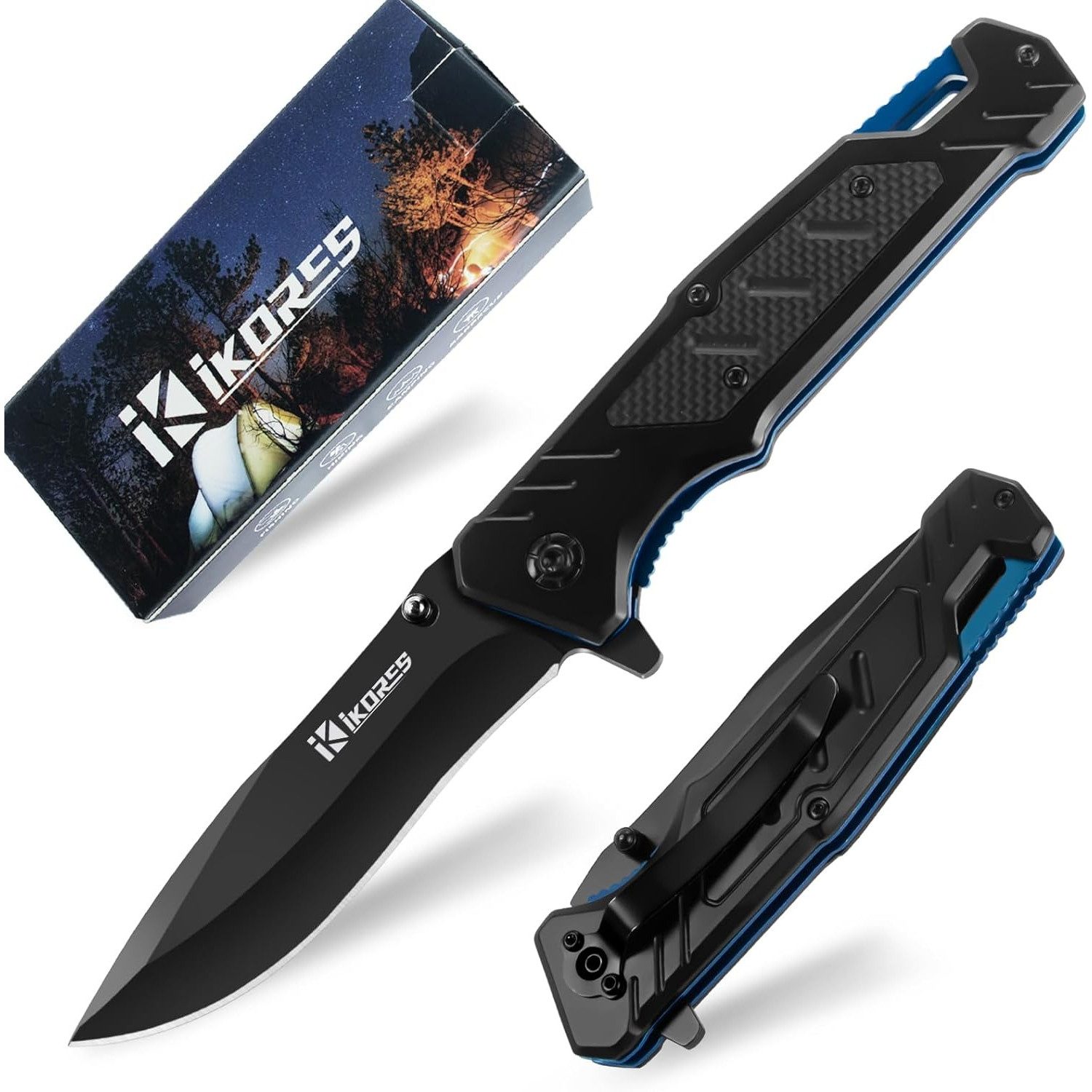 Allesschneider Klappmesser Einhandmesser Taschenmesser mit Nylonscheide