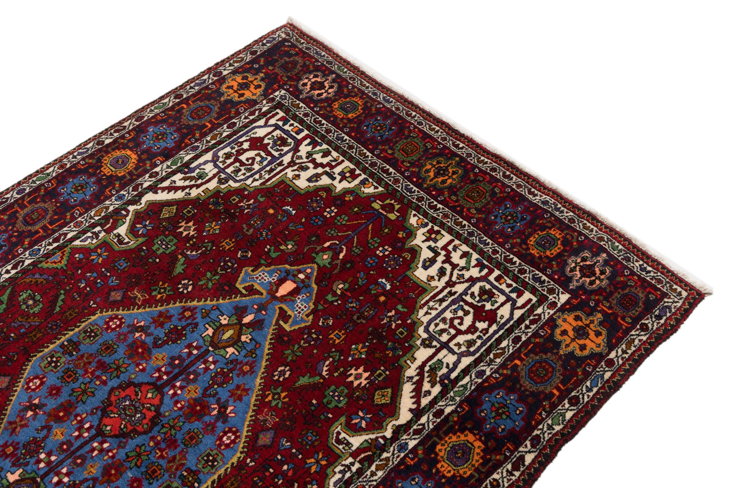 Nain Trading Orientteppich Abadeh 133x200 Handgeknüpfter Orientteppich / Perserteppich, rechteckig, Höhe: 12 mm