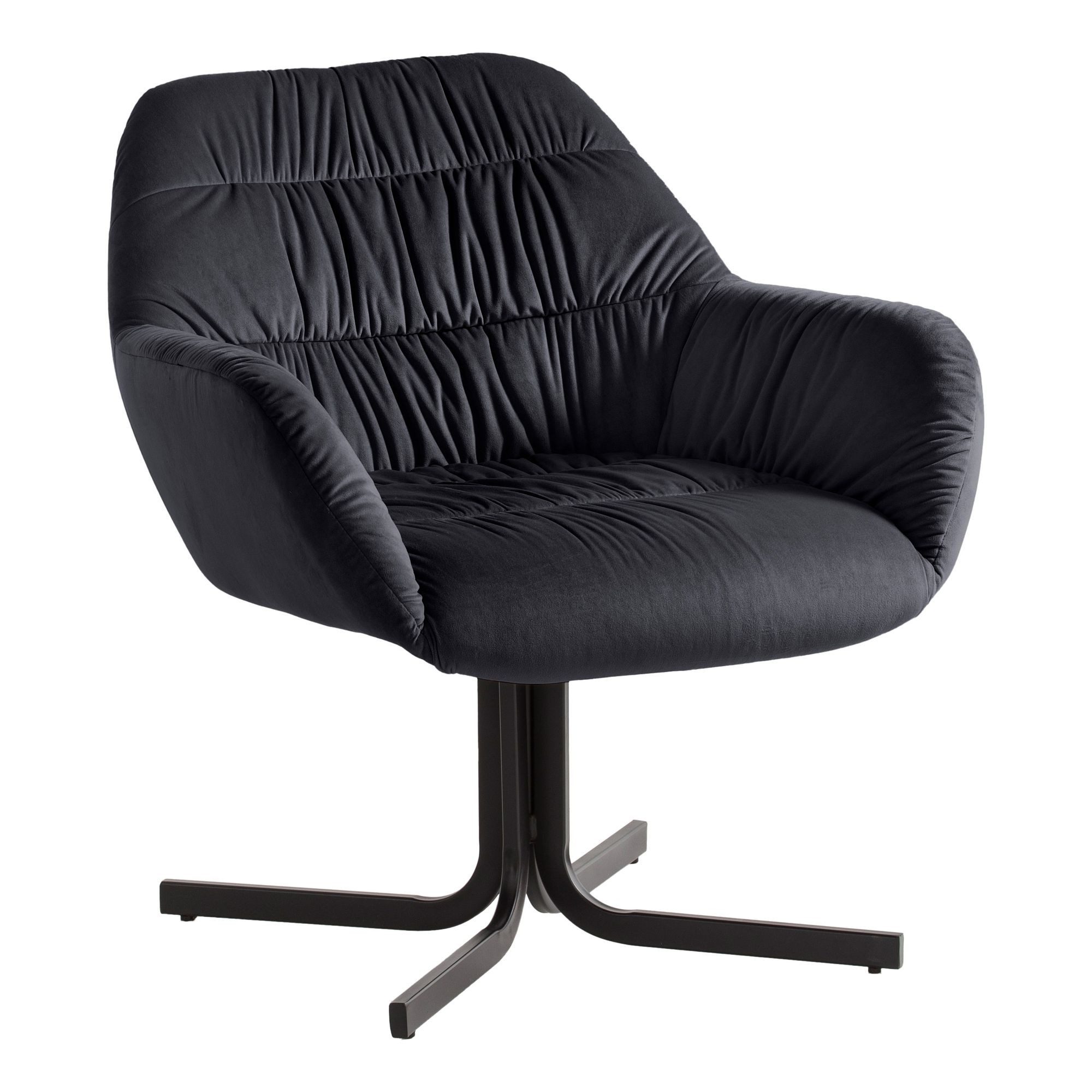 furnicato Cocktailsessel Loungesessel Schwarz 64x74x68 cm Sitzhöhe 45 cm (1-St)