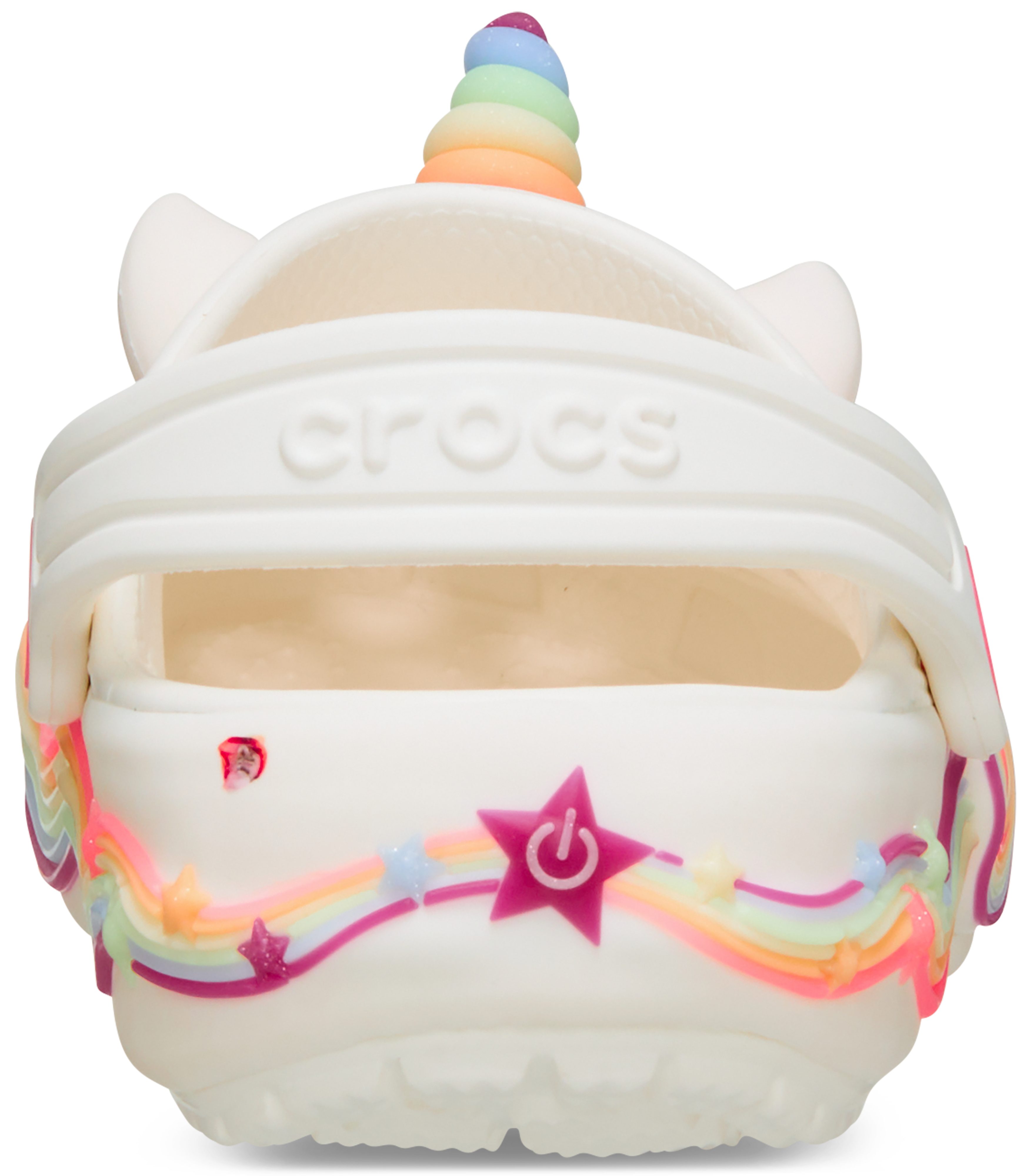 Crocs Classic IAM Unicorn Lights Clog Clog Sommerschuh, Sandale, Hausschuh mit cooler Blinkfunktion