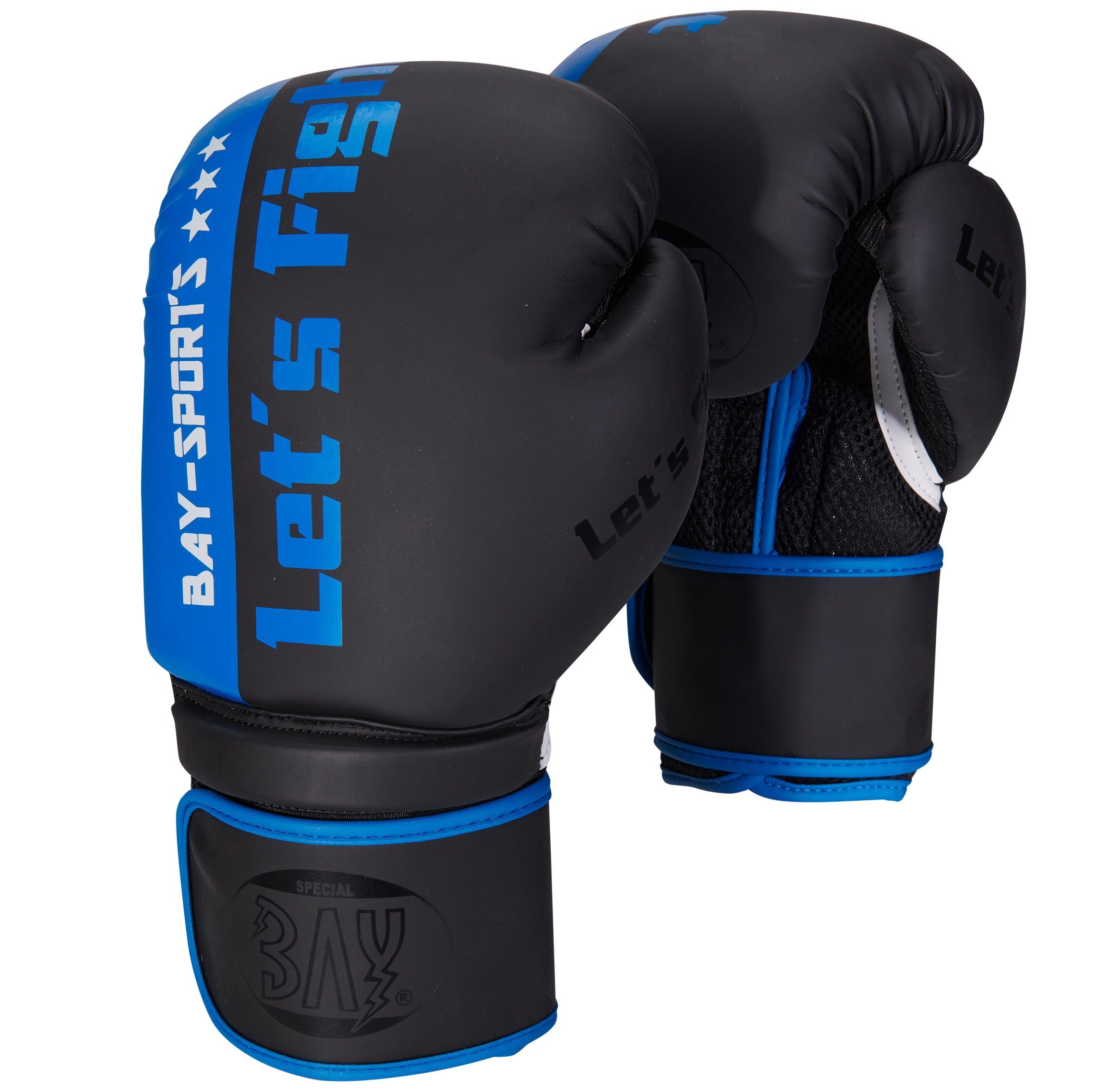 Mesh Box-Handschuhe blau Kickboxe Boxen Fight Lets BAY-Sports Boxhandschuhe