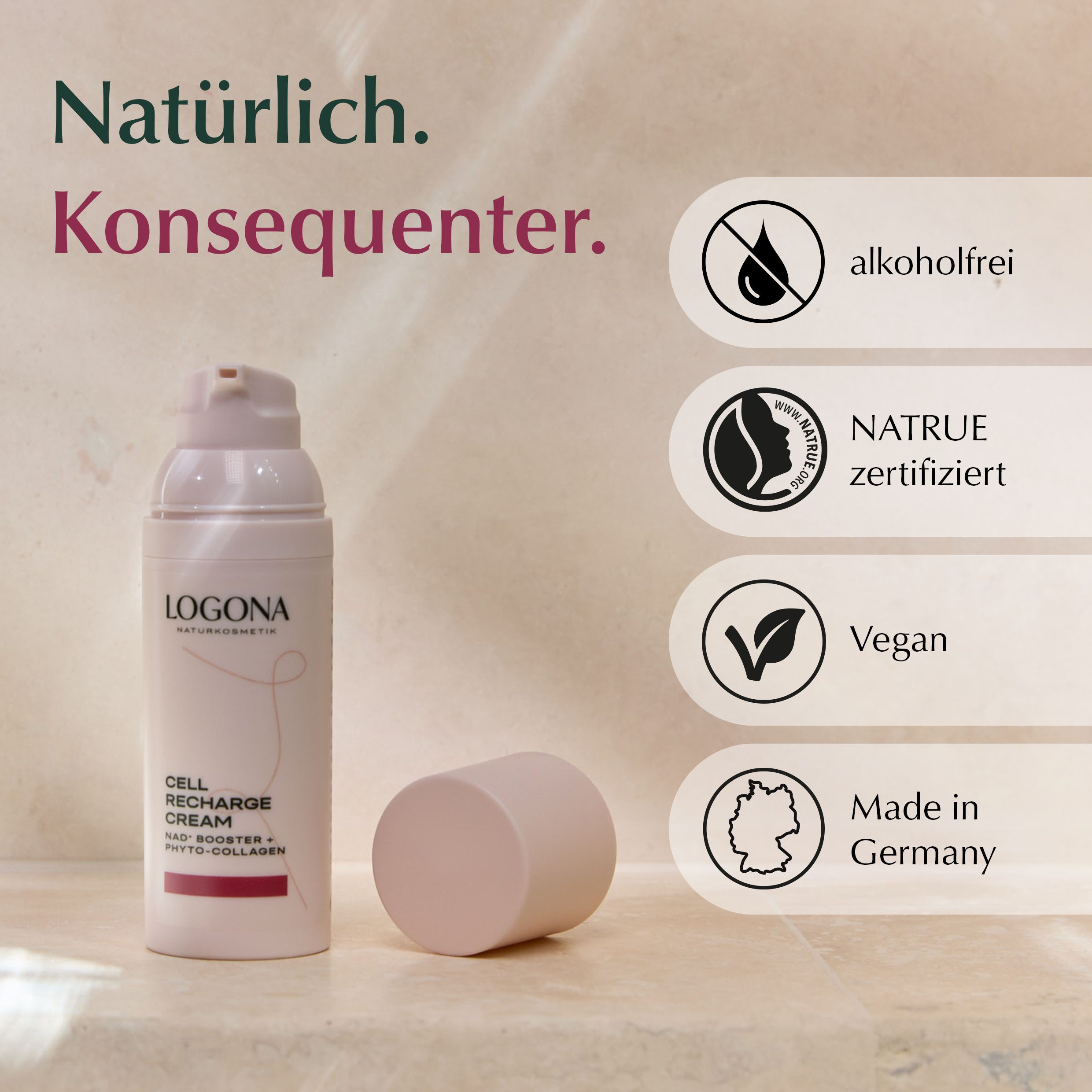 Logona Cell Recharge Cream Gesichtscreme · 50 ml – Bild 2 von 5