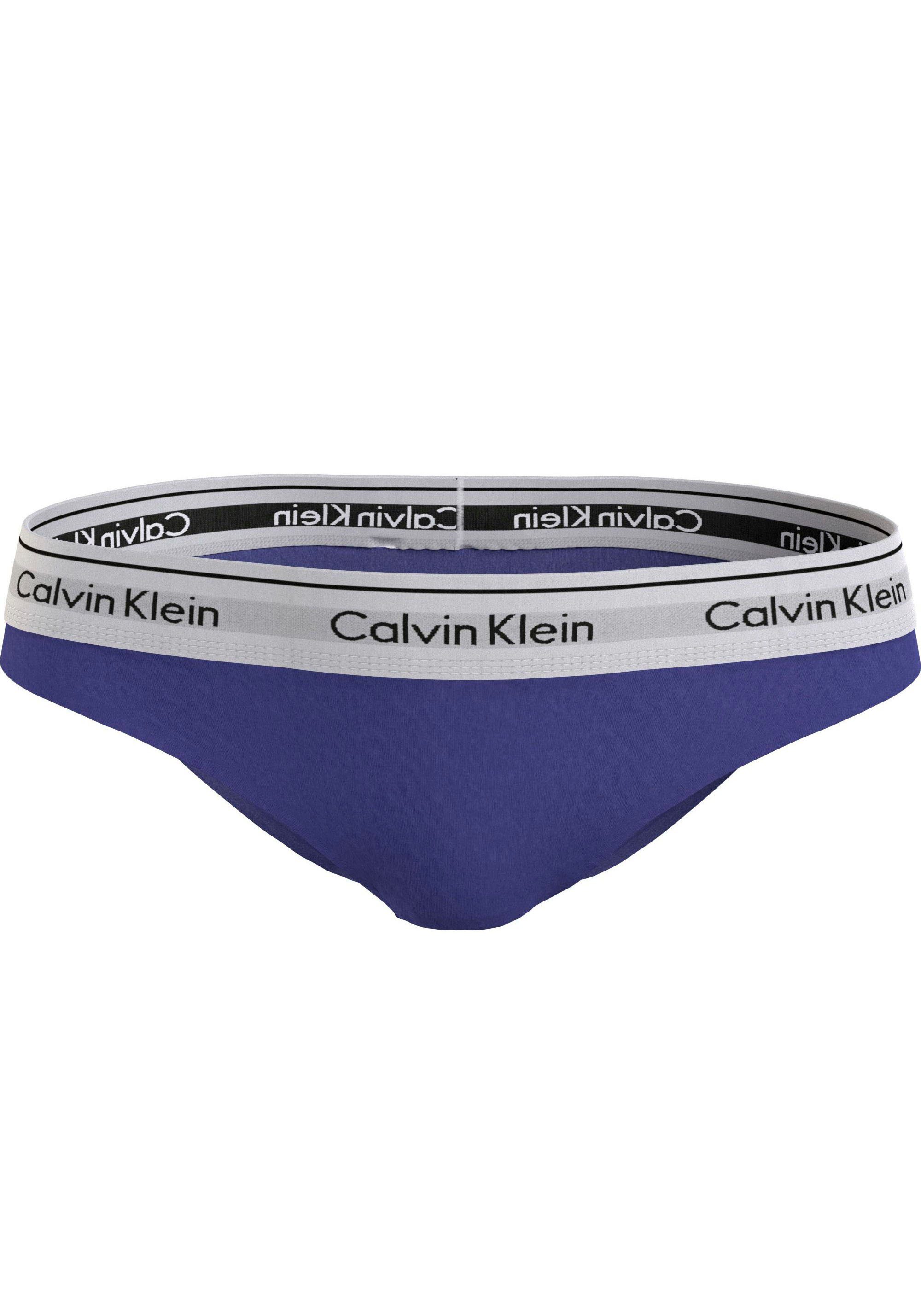 Calvin BIKINI Logo mit Bikinislip blau Underwear Klein klassischem