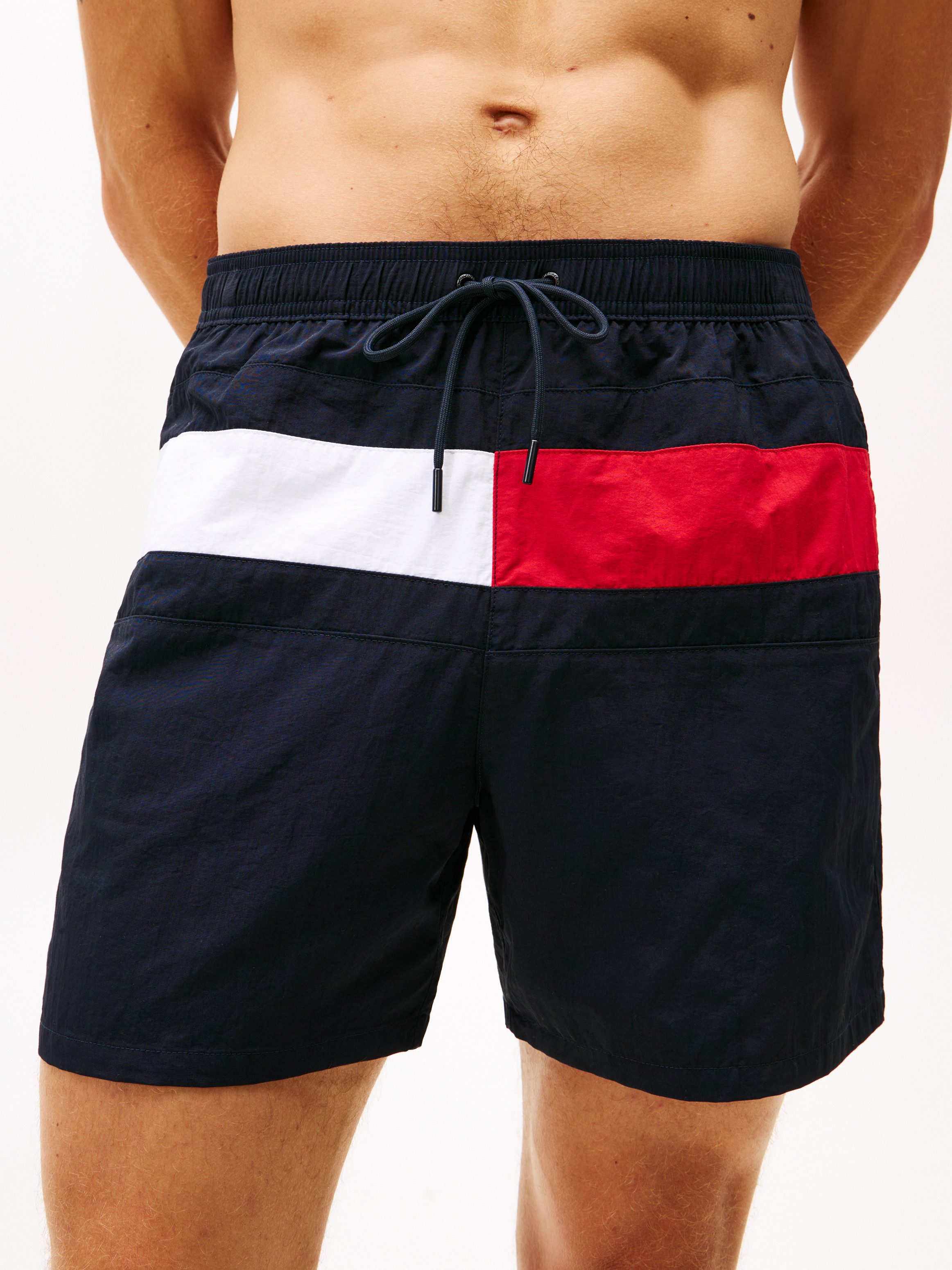 Tommy Hilfiger Swimwear Badeshorts MEDIUM DRAWSTRING mit großem Logo