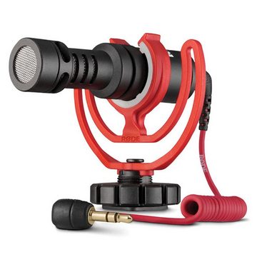 RODE Microphones Mikrofon Rode Videomicro mit Windschutz Orange und Tuch