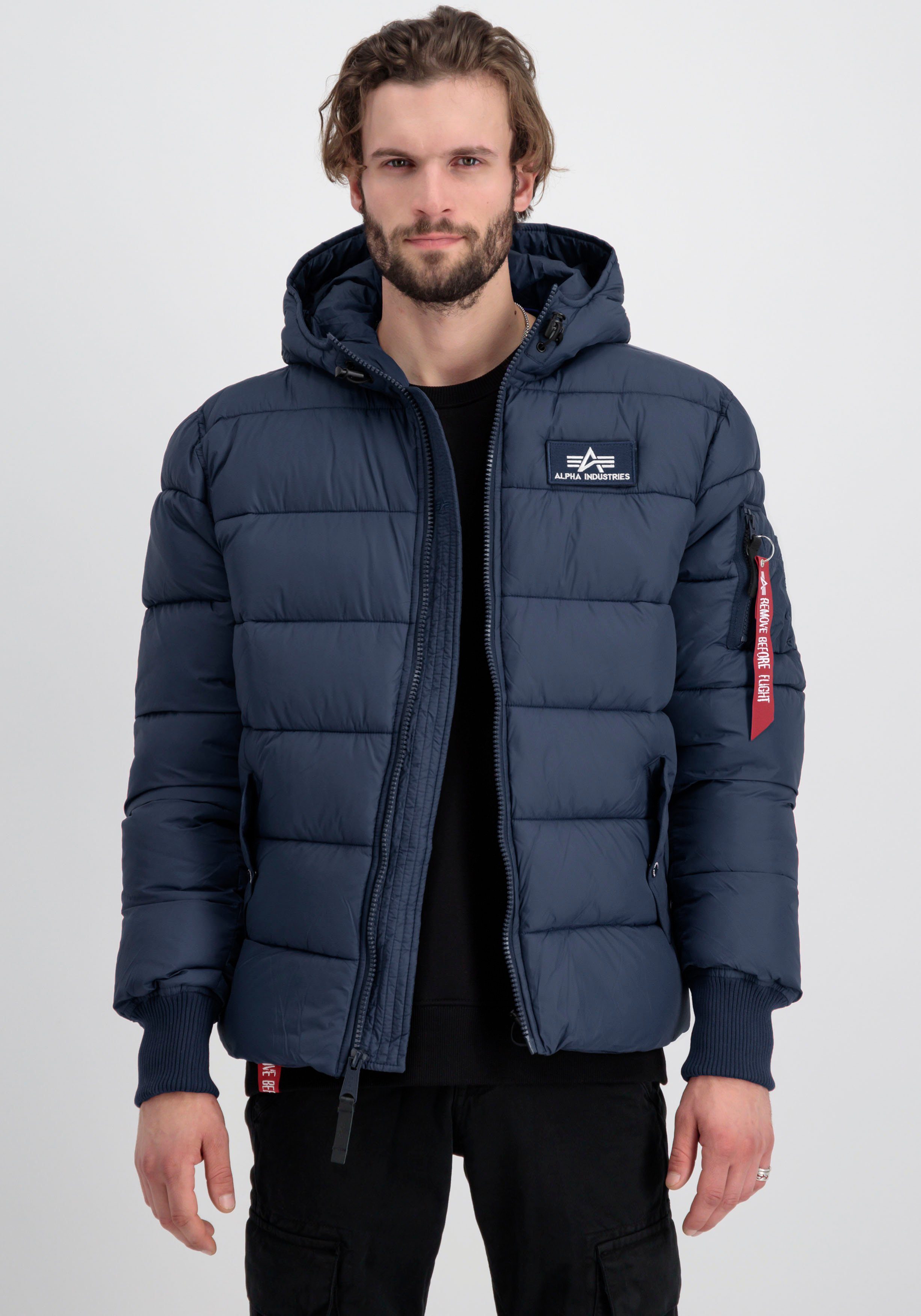 FD Industries Hooded Alpha Puffer rep Alpha Blue Steppjacke