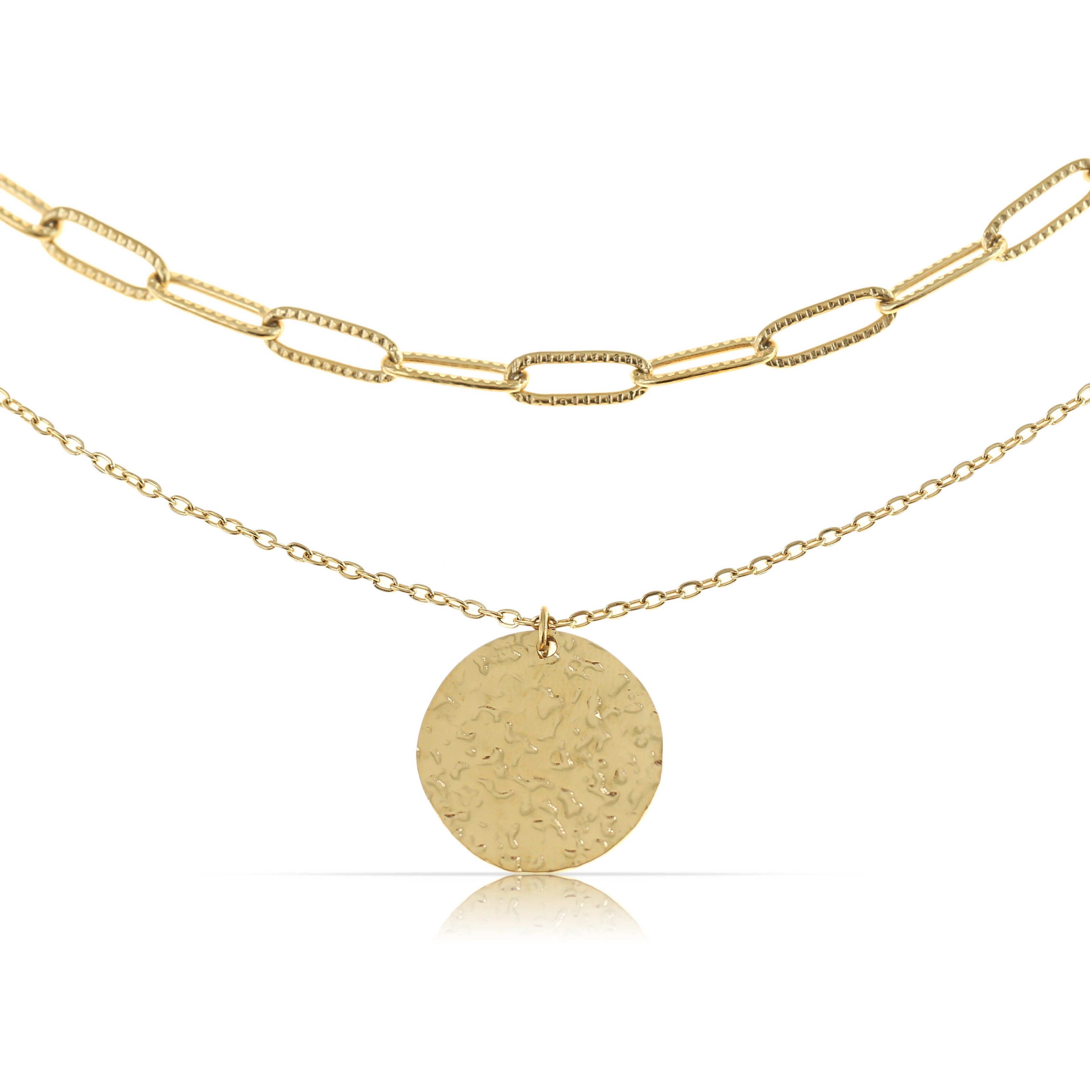Made by Nami Edelstahlketten-Set zweireihig gold günstig online kaufen