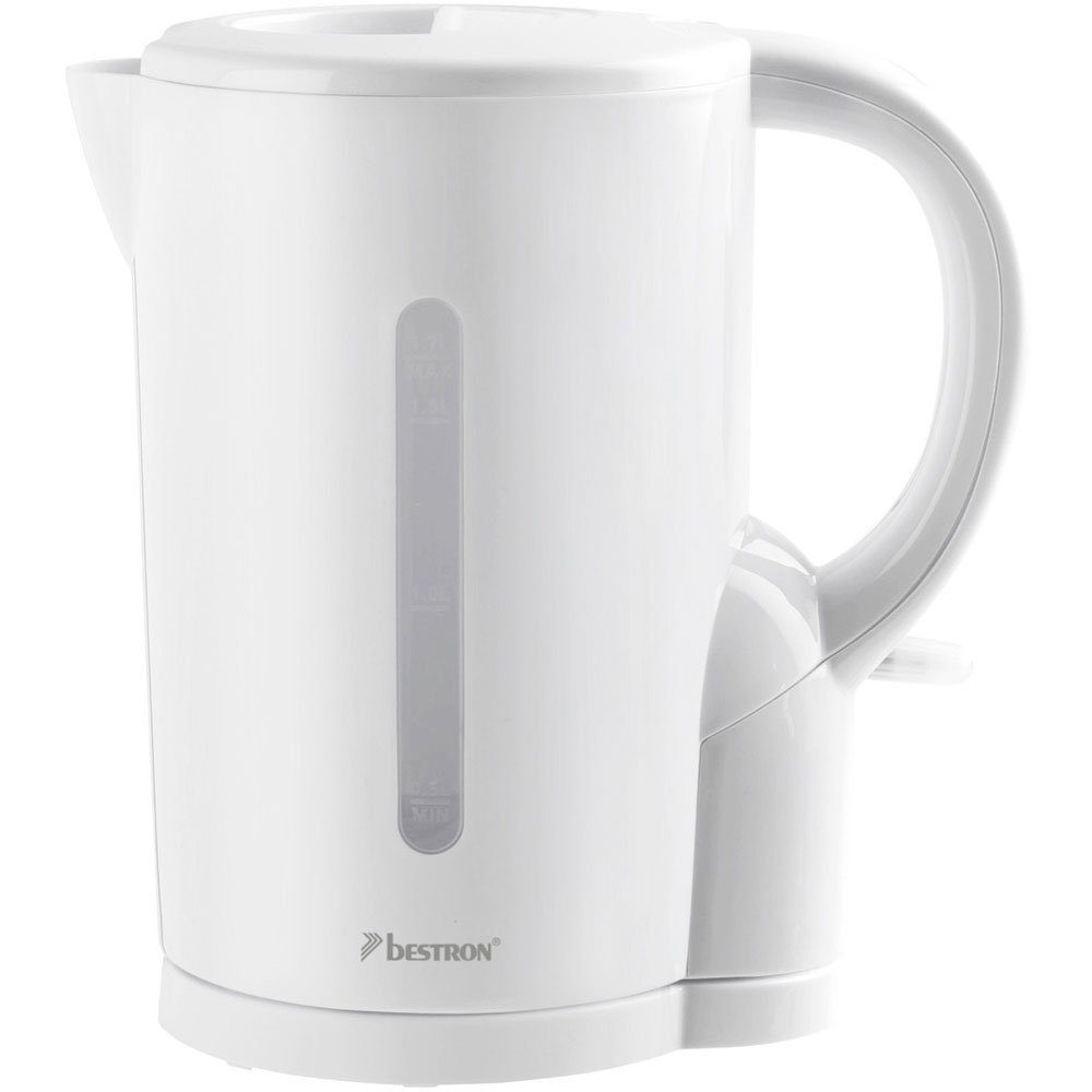 bestron Wasserkocher, Wasser Kocher 2200 Watt Camping 1,7 Liter Küchen Tee