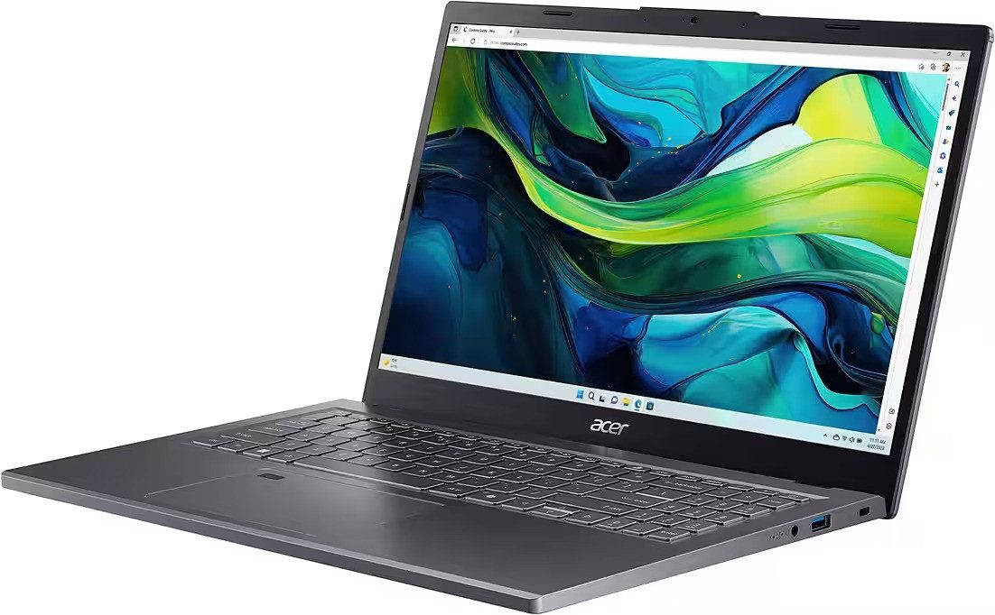 Acer Aspire 15 A15-41 A15-41M-R0QX Laptop Windows 11 Notebook (39,62 cm/15.6 Zoll, AMD Ryzen 5 8640HS, Radeon 760M, 8 GB, 512 GB SSD, PCIe NVMe SSD, Wi-Fi 6E, Full-HD-Webcam)