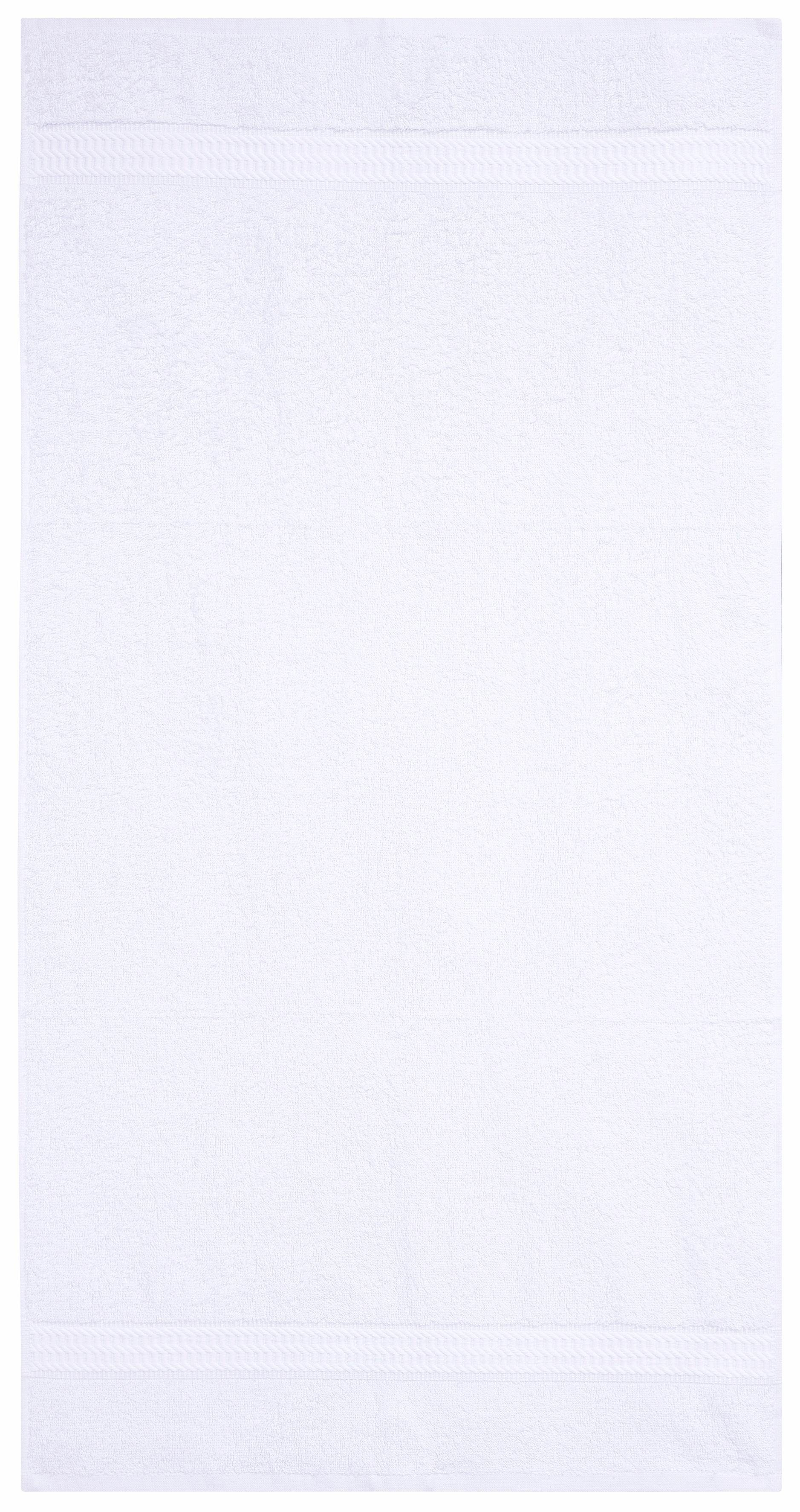 my home Handtuch Set Juna, 6-tlg., 2 Duschtücher (70x140) 4 Handtücher (50x100), Walkfrottee (6-St), 100% Baumwolle, Handtuch-Set mit Bordüre, Uni-Farben, weich. Reduzierter Preis € 27,26. Unverbindliche Preisempfehlung € 63,99