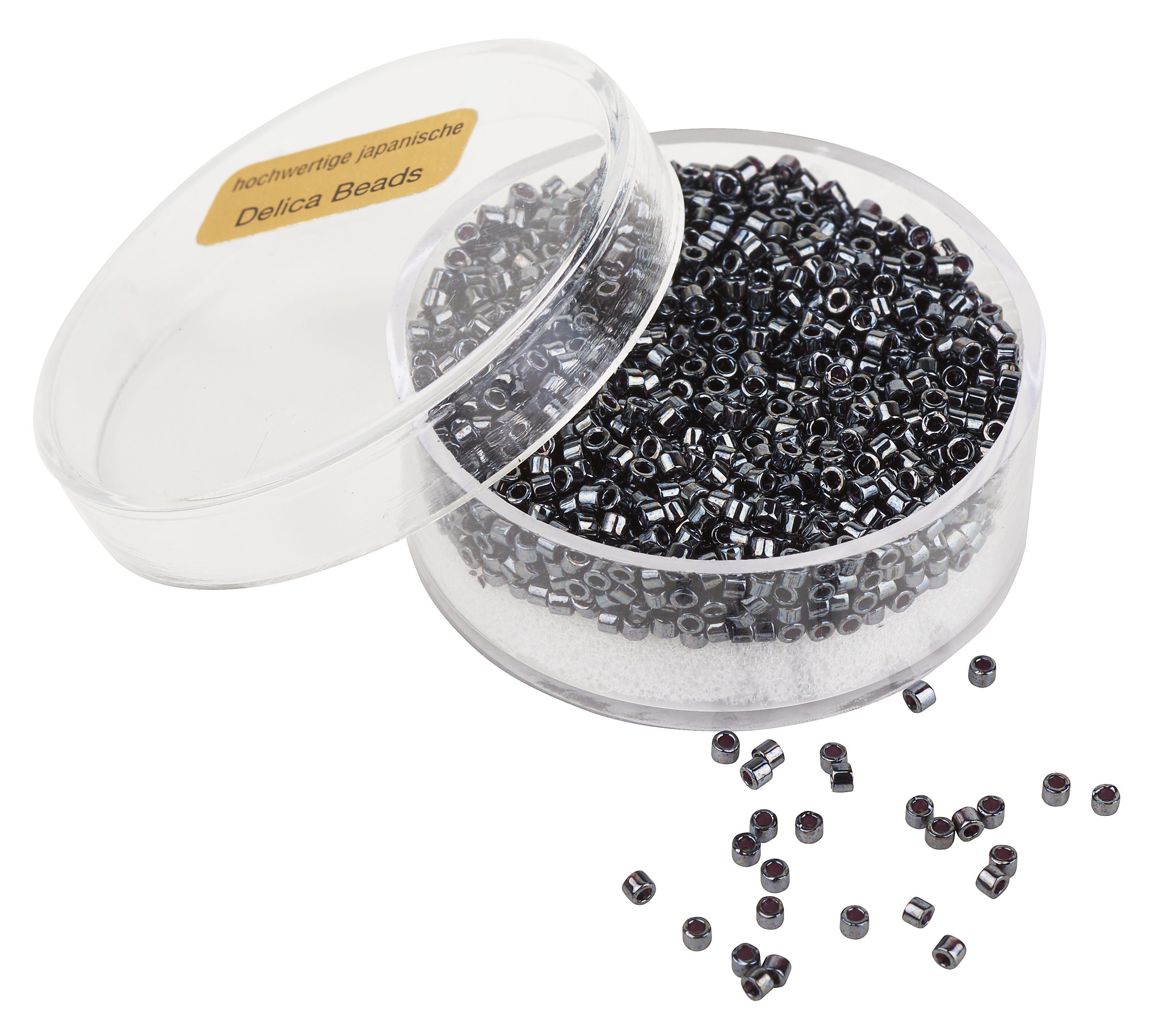 Pracht Bastelperlen Schmuckperlen Delica-Roccailles, 2 mm, unterschiedliche Farbauswahl