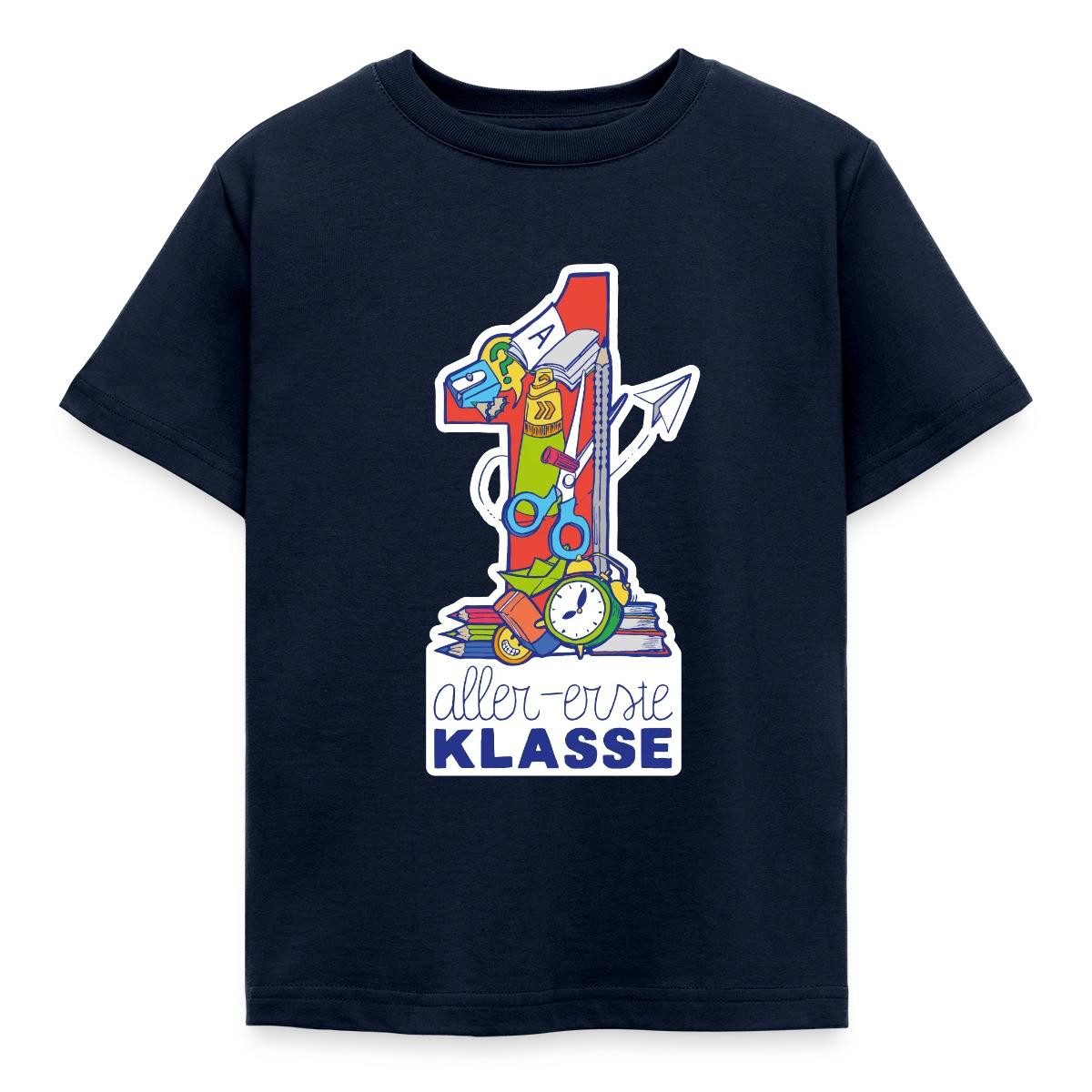 Spreadshirt T-Shirt Einschulung Schulkind Erste Klasse Kinder T-Shirt (1-tlg)