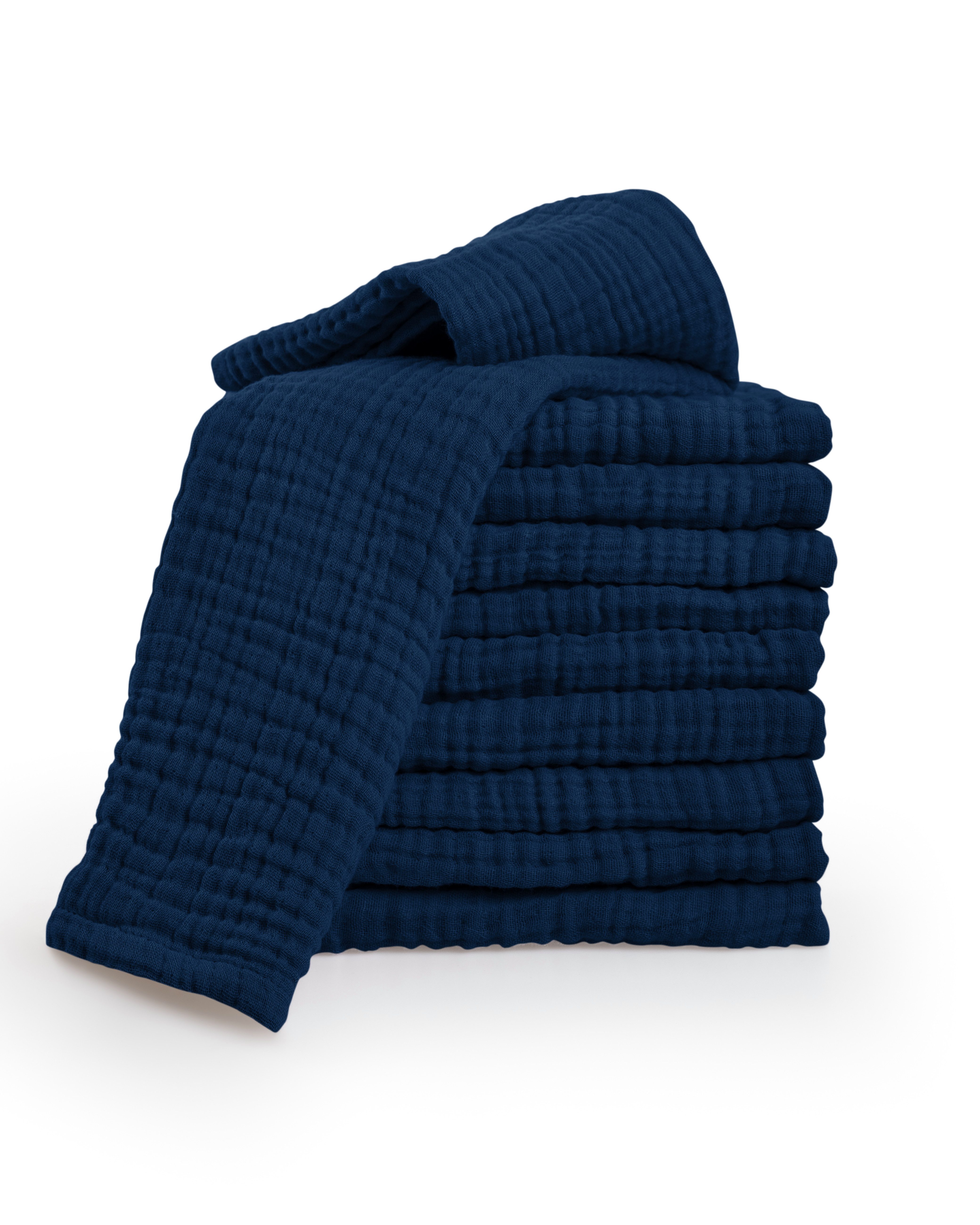 Laynenburg Spucktuch Baby 10er-Set in 30x50cm aus extra weichem Musselin - 100% Baumwolle, Musselin-tücher als Mulltücher, Mullwindeln oder Stoffwindeln