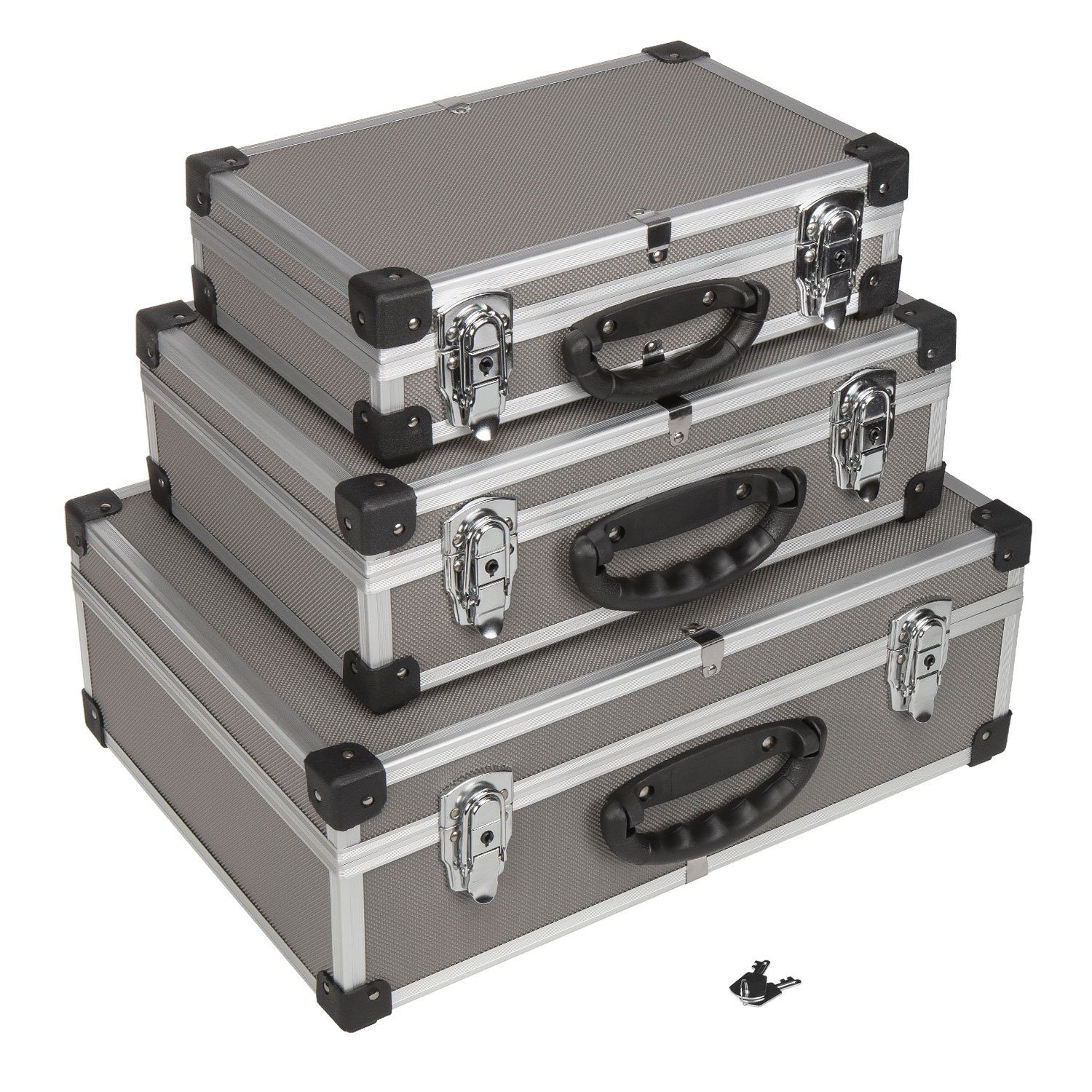 Werkzeugkoffer mit Set, Alukoffer im Moosgummi anndora Koffer ausgekleidet 3