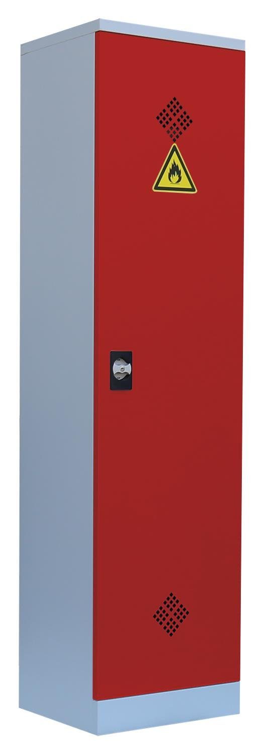 Steelboxx Mehrzweckschrank Lüllmann® Umweltschrank, 1 Tür, 4 Wannenböden, 1950 x 500 x 422 mm (1-St) Komplett verschweißt und montiert - keine Montage erforderlich