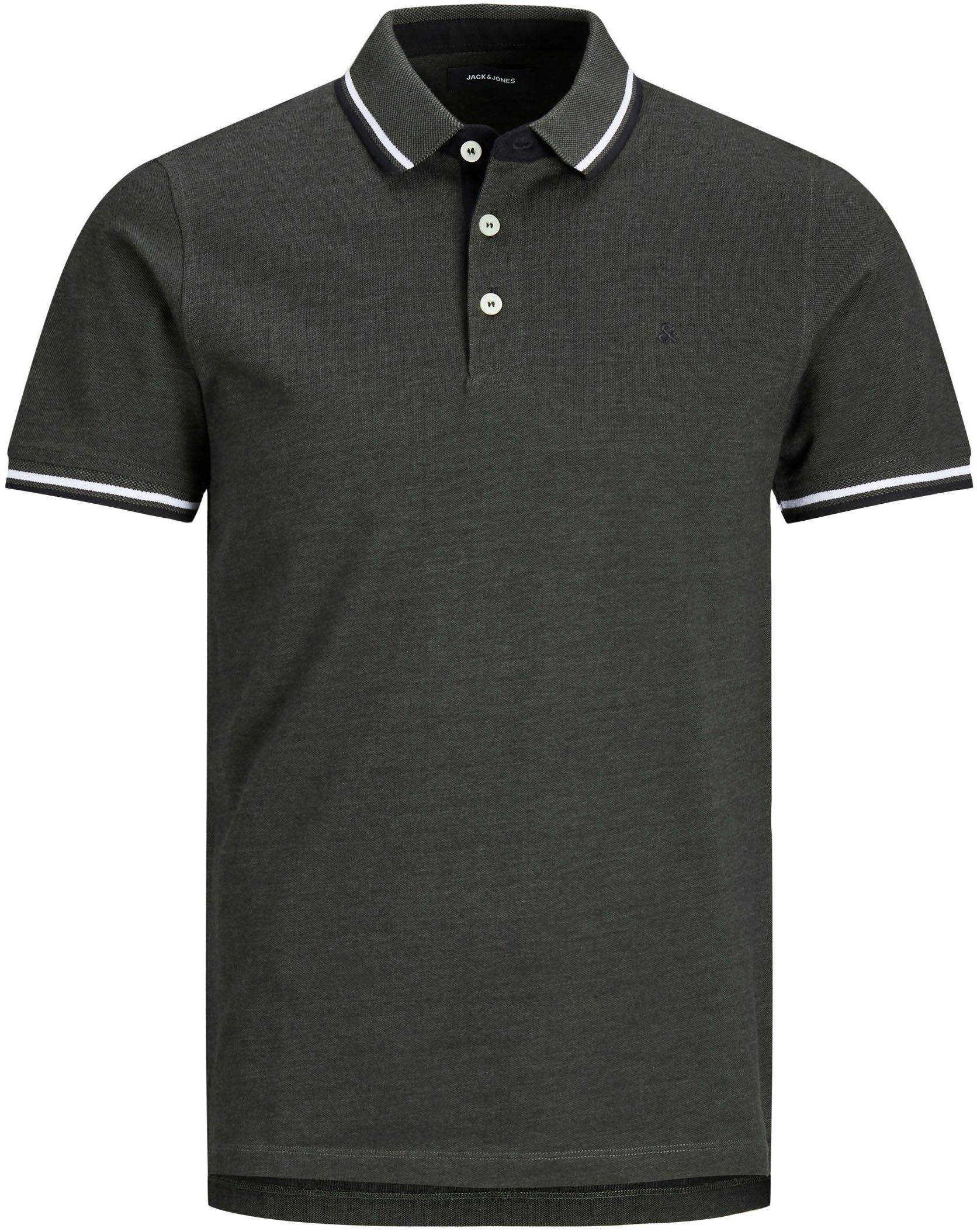 Poloshirt JJEPAULOS im Doppelpack mit Logostickerei und Komfort