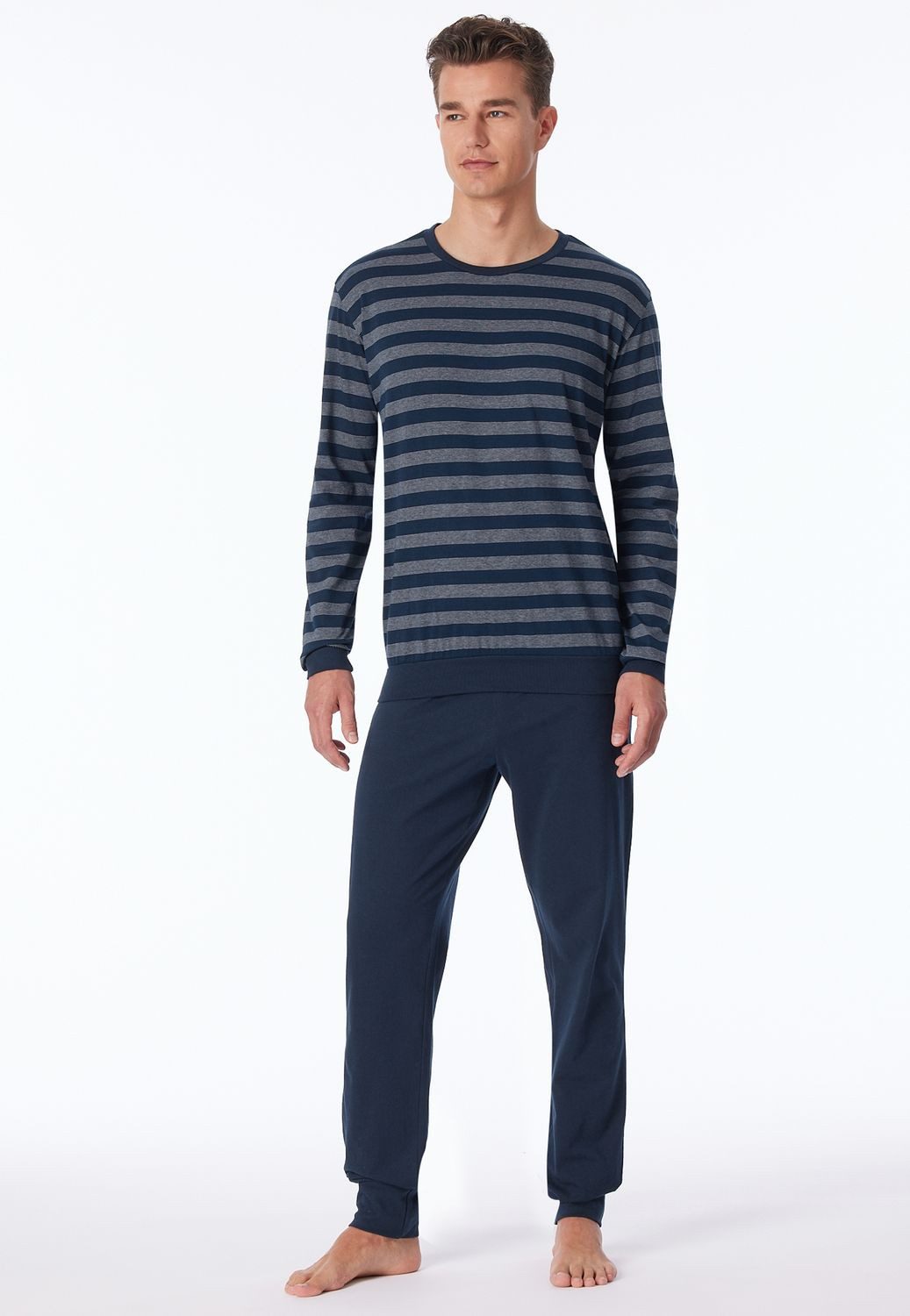 uncover by SCHIESSER Pyjama Nightwear (1 tlg) lang, Rundhals-Ausschnitt günstig online kaufen