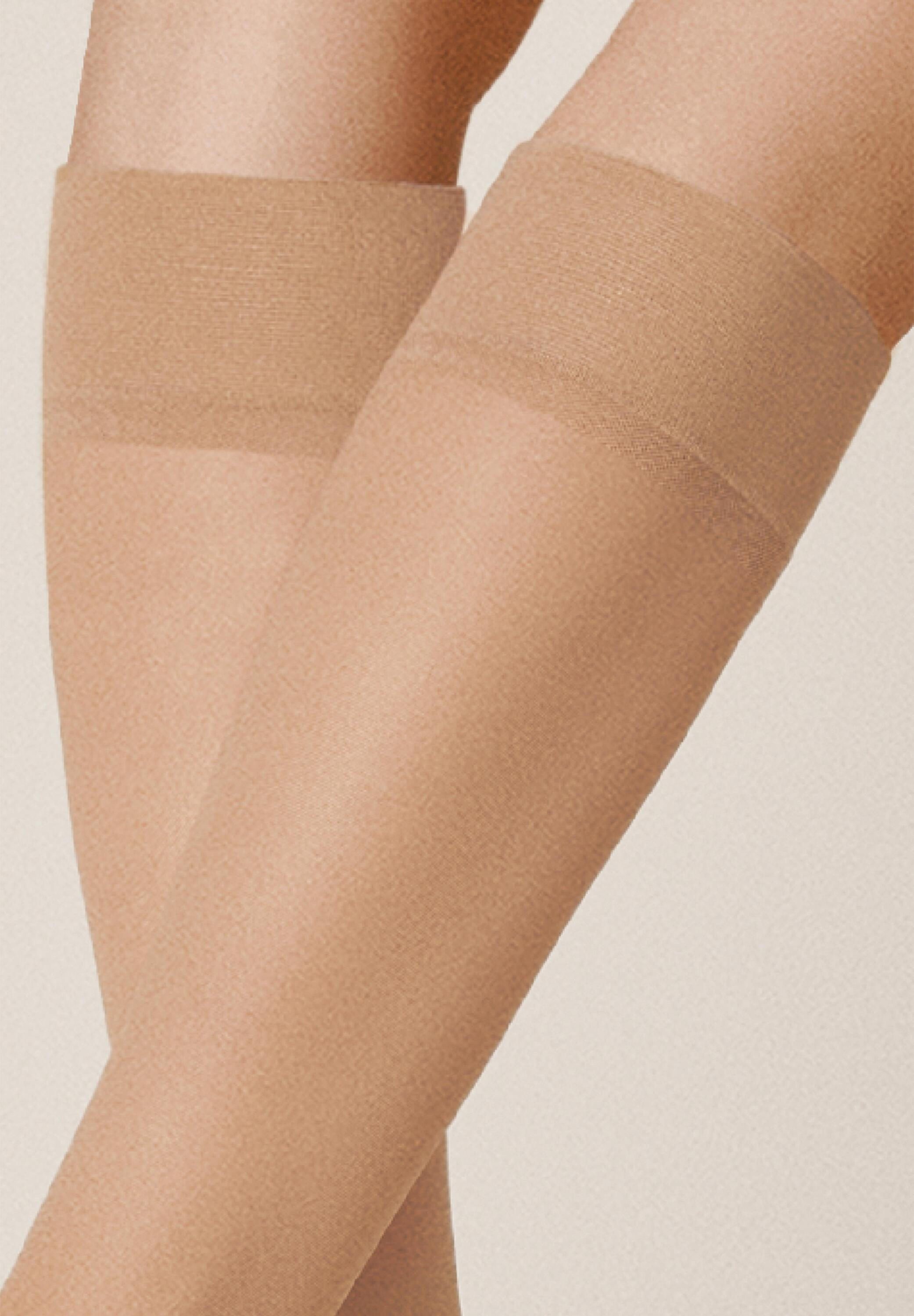 KUNERT Feinkniestrümpfe Cotton Sole 20 (1-Paar) Transparente Kniestrümpfe mit atmungsaktiver Baumwoll-Sohle – Bild 3 von 5