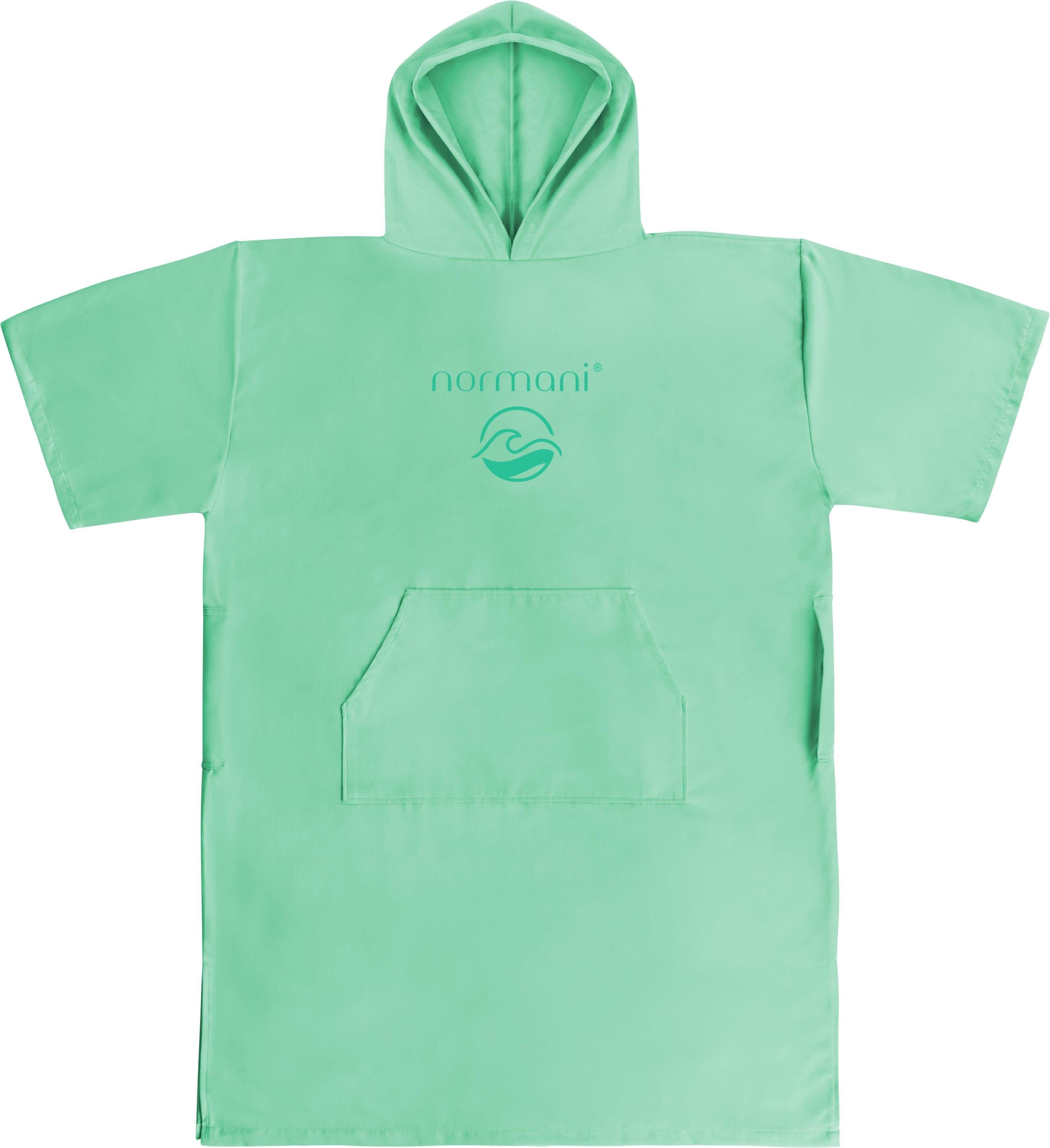 normani Badeponcho Damen Mikrofaser Badeponcho Siargao, Polyester, Kapuze, Schlupf, Bade Handtuch mit Ärmeln aus recyceltem Material – Bild 2 von 5