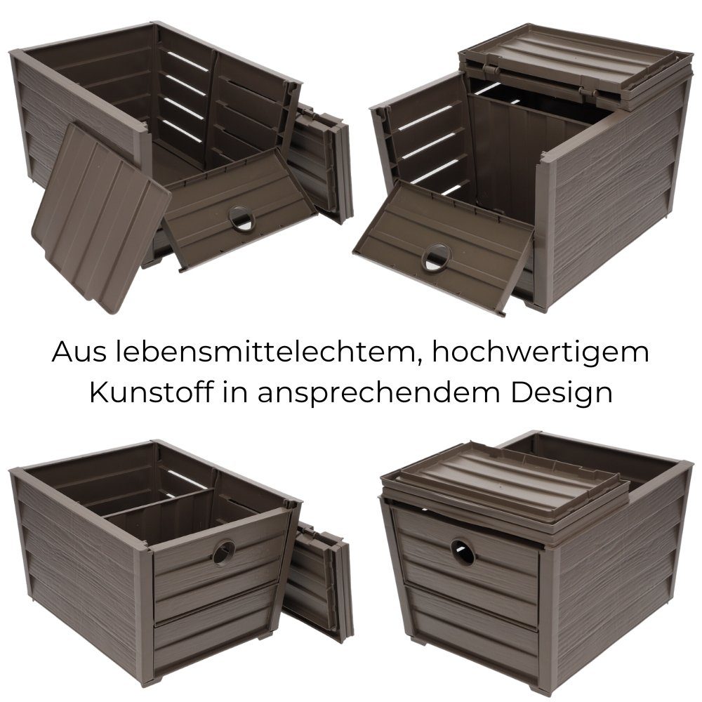 Hobby Life Kartoffel- & Zwiebelkiste – 12 Liter, Blau, Stapelbar | Praktische Aufbewahrung Für Küche Oder Keller