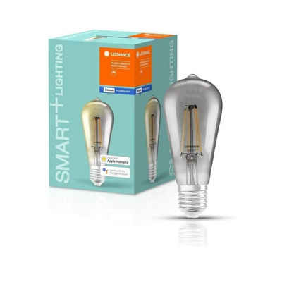 Ledvance LED-Leuchtmittel Ledvance Smarte LED Lampe mit Bluetooth E27 Warmweiss, E27, 1 St., Warmweiß, Dimmbar, Energiesparend