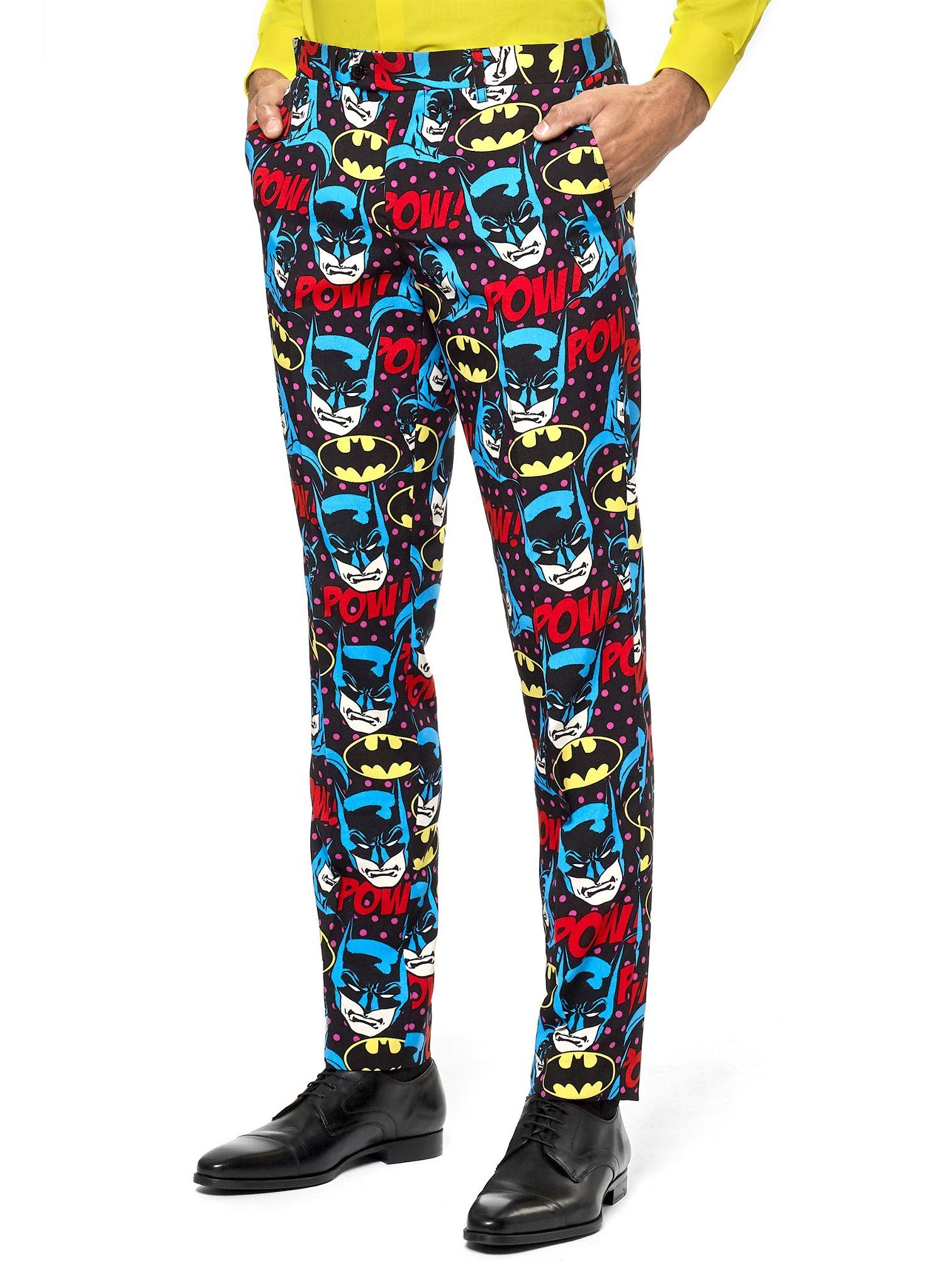 Opposuits Partyanzug Dark Knight - Superhelden Kostüm Anzug - Karneval, Mit diesem Anzug wird auch dem Dark Knight nichts zu bunt!