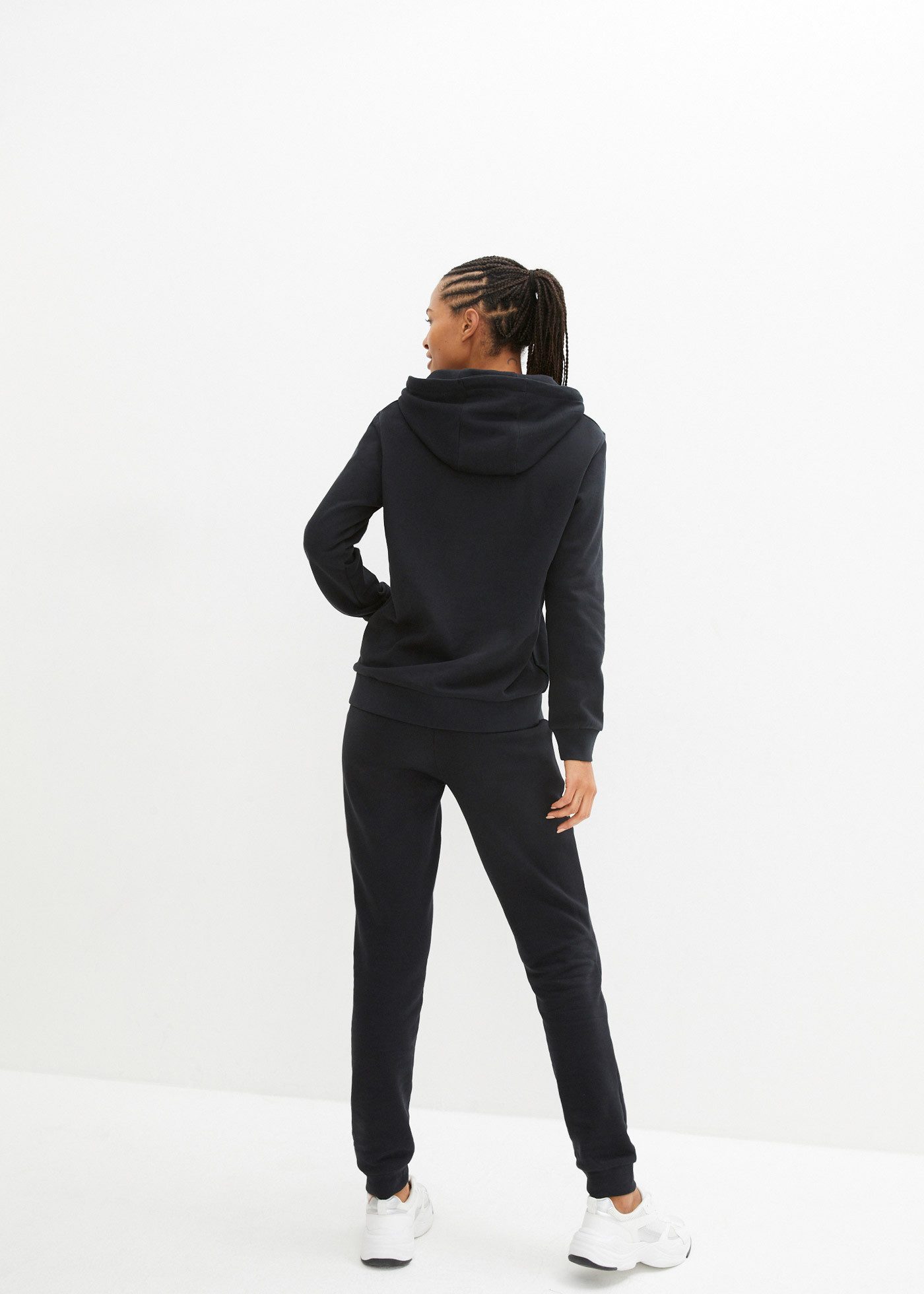 bonprix Jogginganzug, Jogginganzug mit Baumwolle (2-tlg) günstig online kaufen