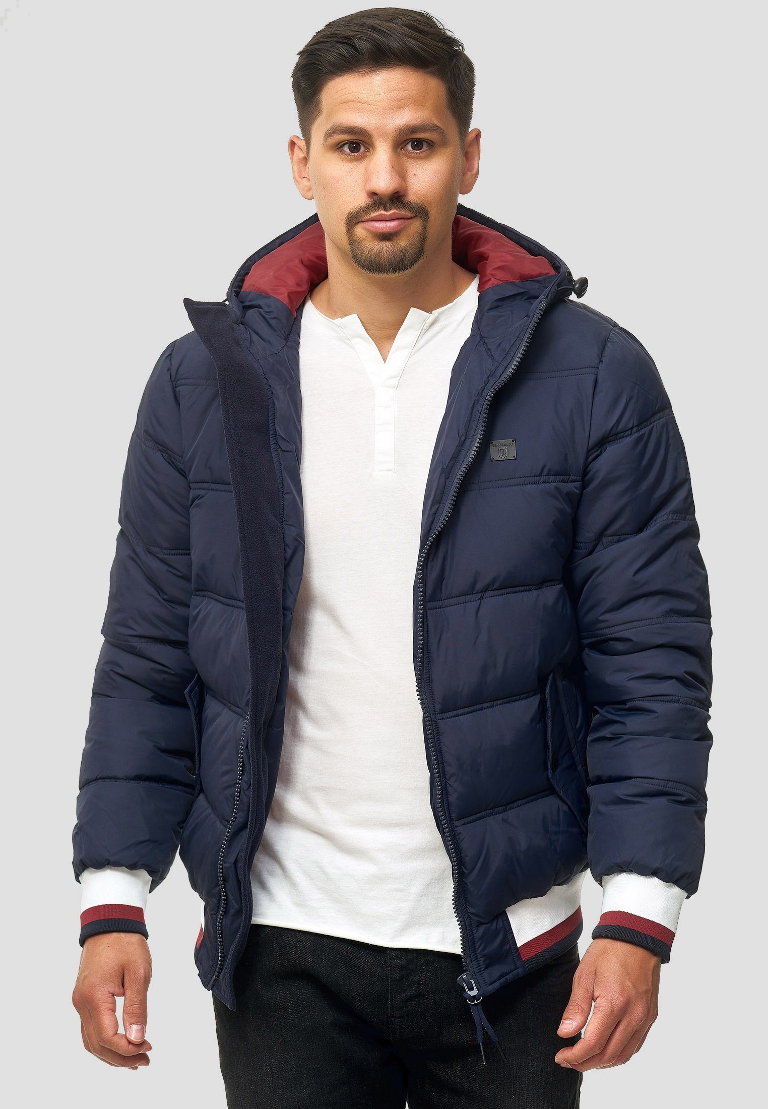 Indicode Steppjacke Bacon Navy