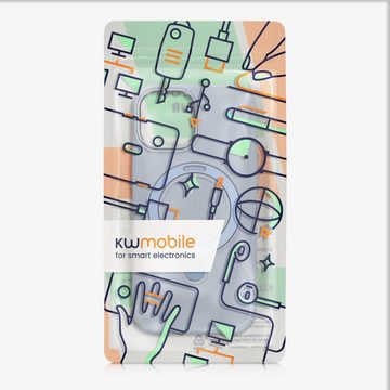 kalibri Handyhülle Silikon Hülle für Apple iPhone 15 -, Case kompatibel mit MagSafe - Cover mit Stand Fingerhalter