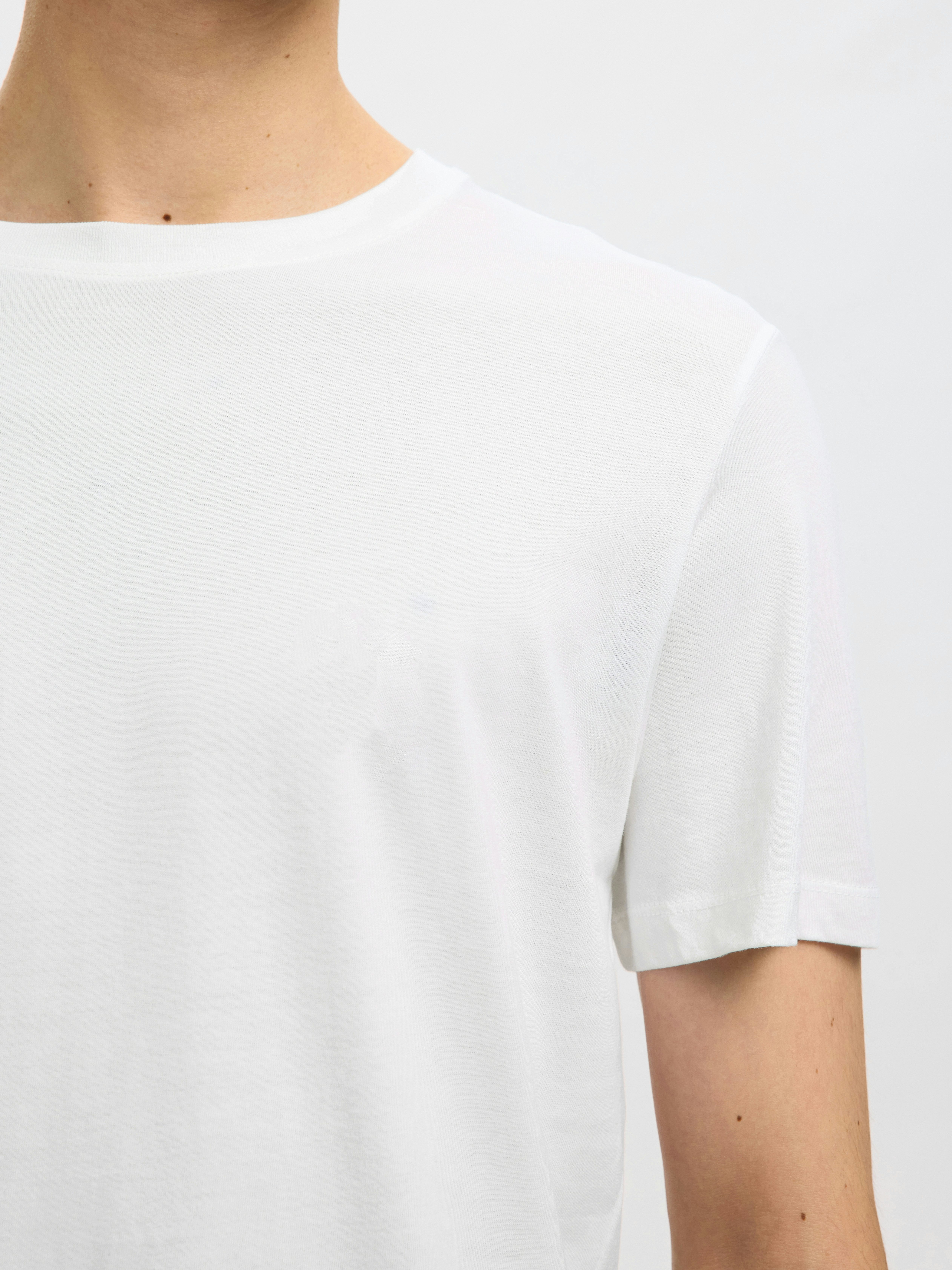 Selected Rundhalsshirt SLHCORMAC SS O-NECK TEE 3-PACK NOOS (Packung, 3-tlg) Baumwolle, normal geschnitten, 3-er Pack – Bild 5 von 5