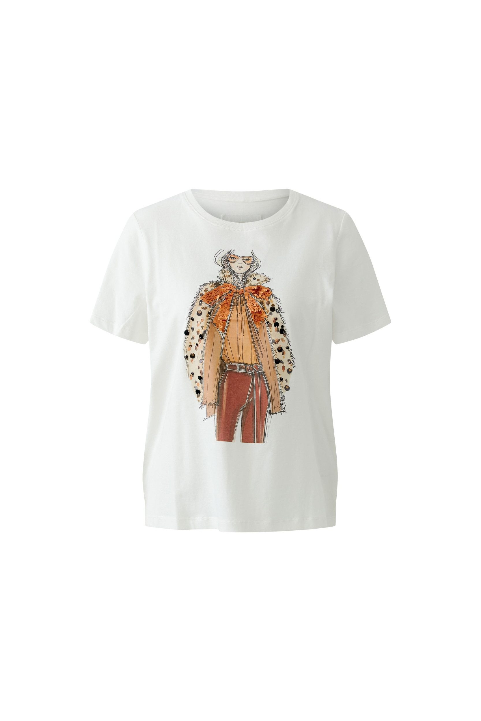 Oui Langarmshirt T-Shirt