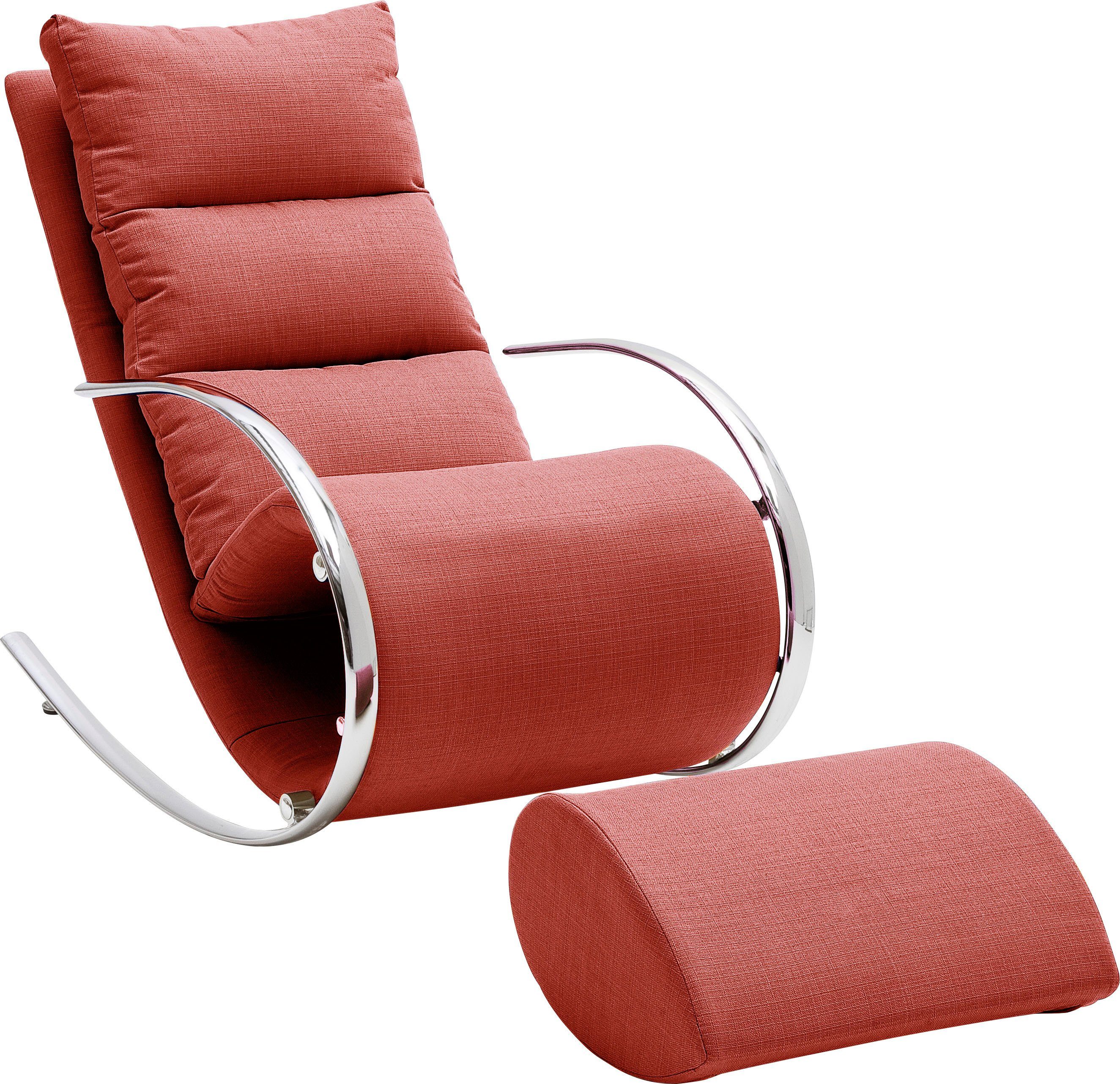 kg Relaxsessel rot furniture MCA Relaxsessel | York, bis mit rot belastbar Hocker, 100