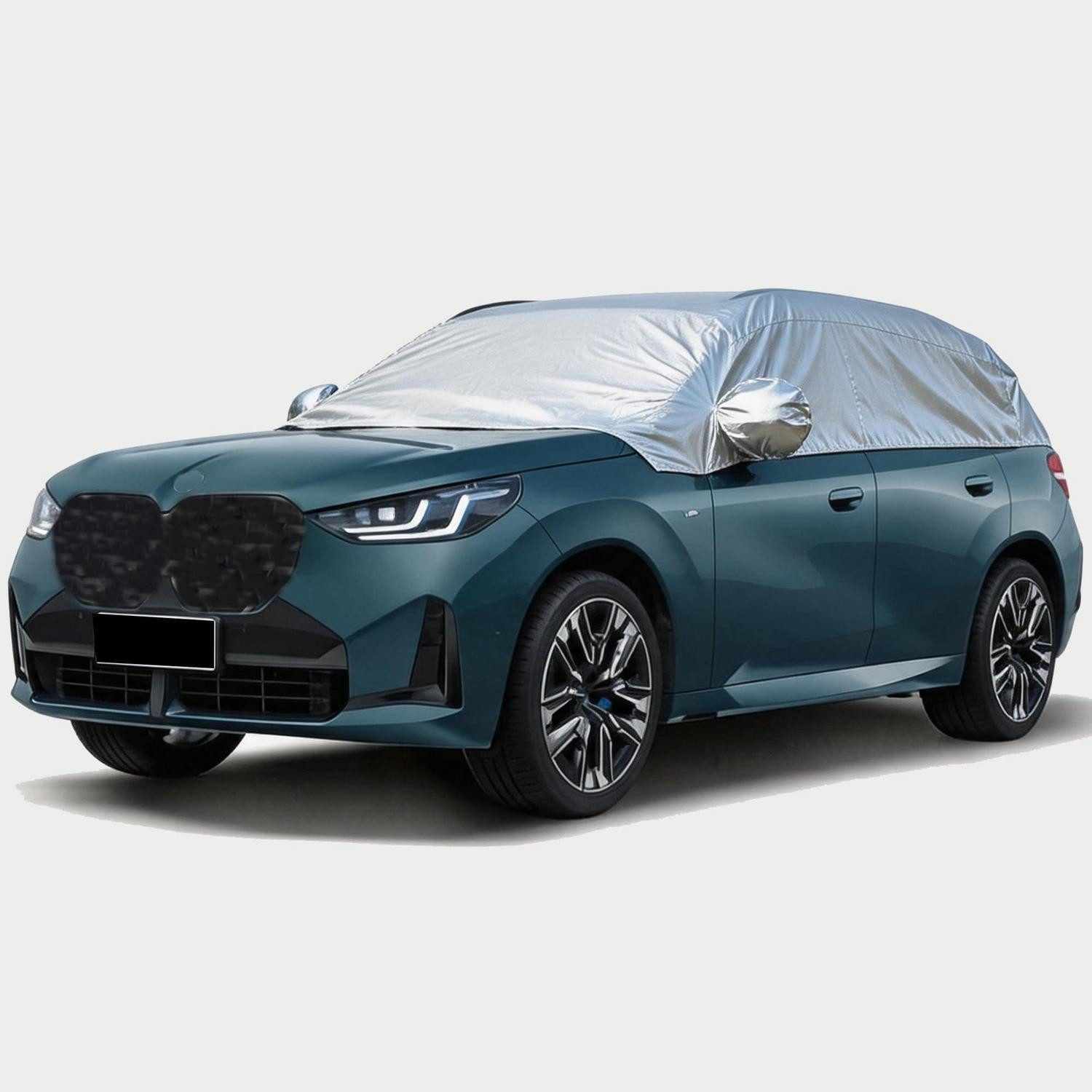 LuxusKollektion Autoplane Halbgarage SUV MAX480cm Silber (1-St)