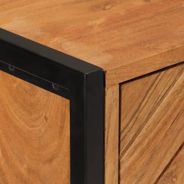vidaXL Badezimmer-Set Badschrank 40x30x100 cm Massivholz Akazie und Eisen