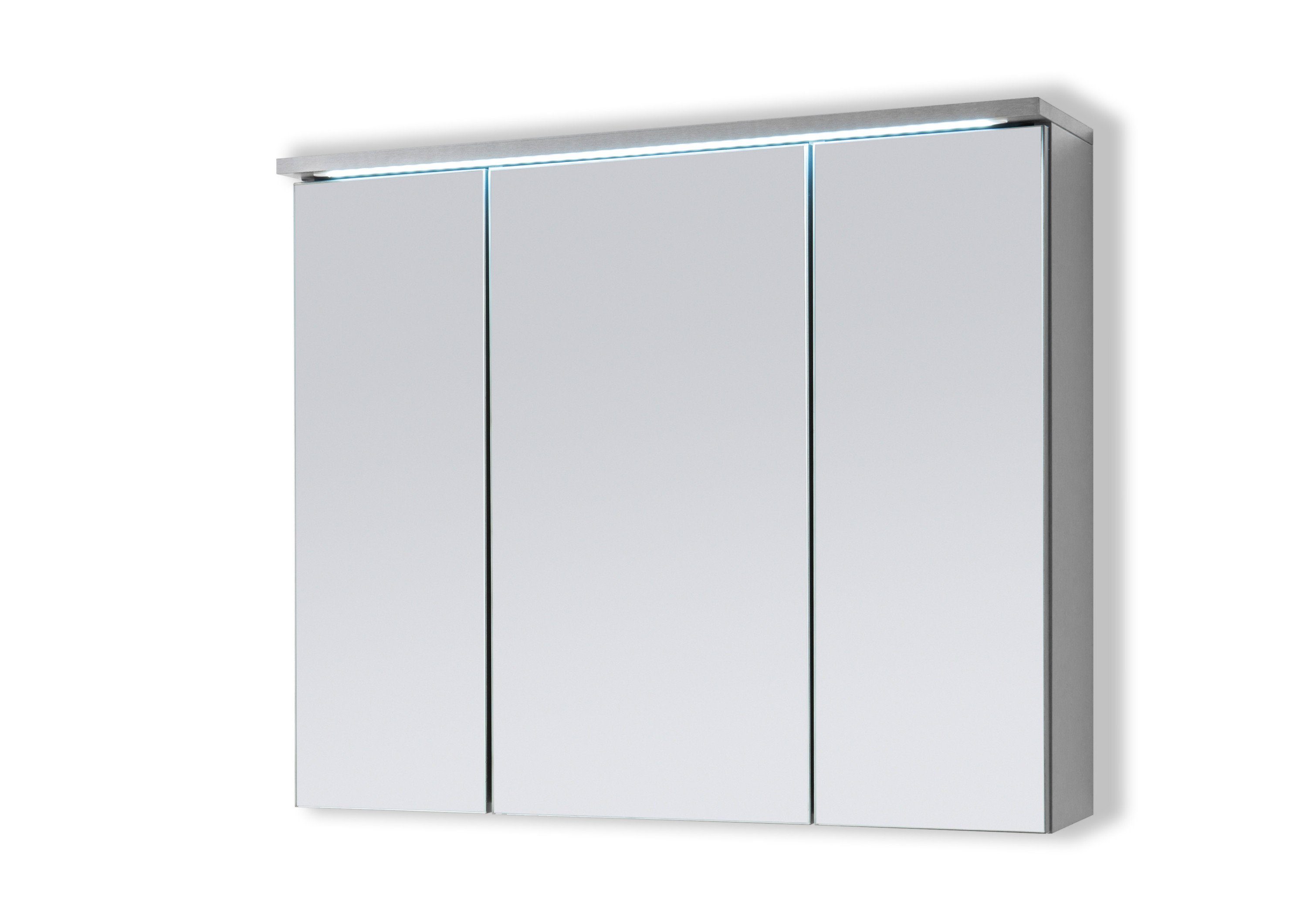 Aileenstore Spiegelschrank DUO Breite 80 Schalter-/Steckdosenbox, LED-Beleuchtung cm