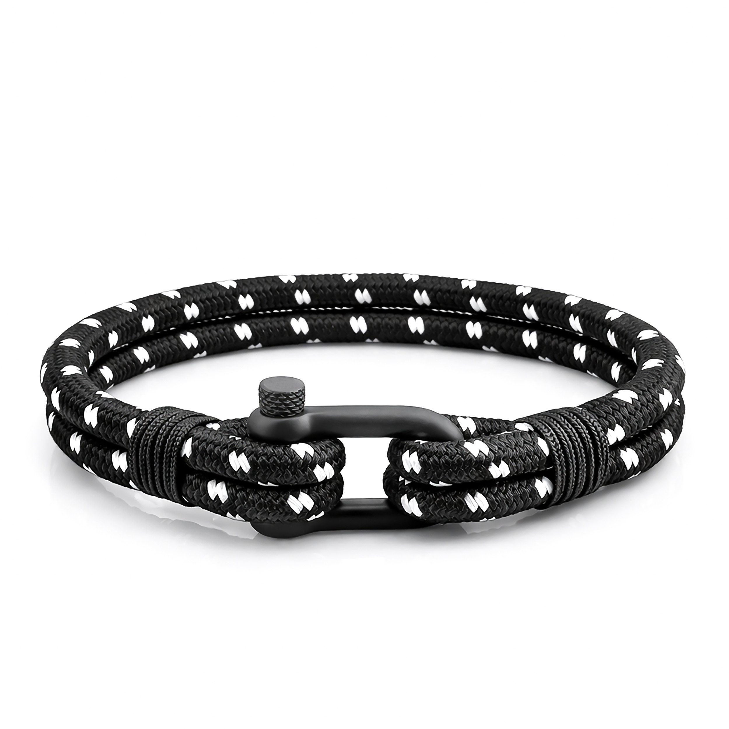 UNIQAL.de Armband maritimes Segeltau „DELMARE“– Nautic Style mit Schäkelverschluss (Edelstahl, Casual Style, leicht, robust, wasserfest), handgefertigt