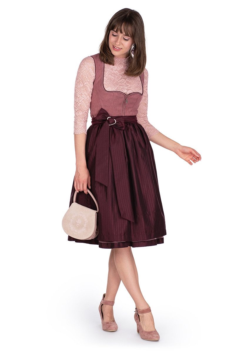 MarJo Dirndl Cord Dirndl 2tlg. - VIOLET - rosenholz/bordeaux – Bild 5 von 5