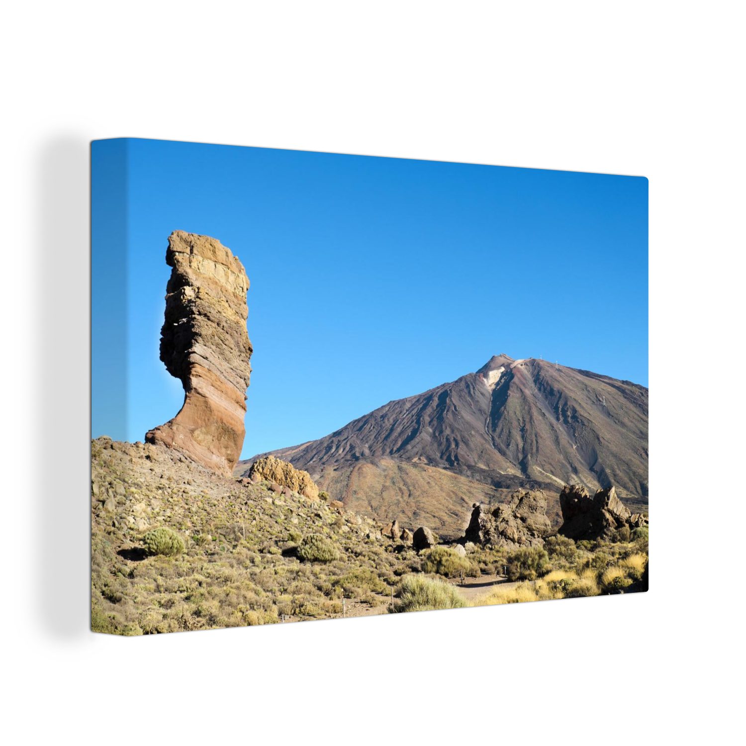 OneMillionCanvasses® Leinwandbild Roque Cinchado im Teide-Nationalpark, (1 St), Wandbild Leinwandbilder, Aufhängefertig, Wanddeko, 30x20 cm