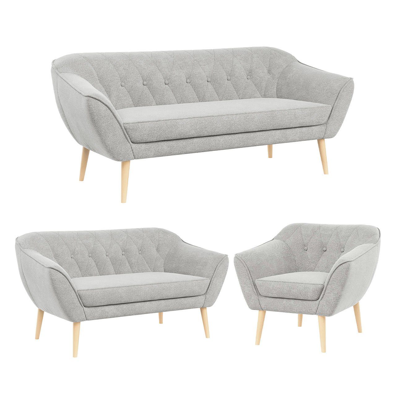 MKS MÖBEL Sofa PIRS 3 2 günstig online kaufen