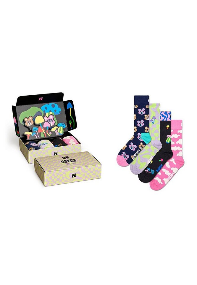 Happy Socks Freizeitsocken Happy Socks Geschenkbox HAPPY IN WONDERLAND GIFT  SET P000319