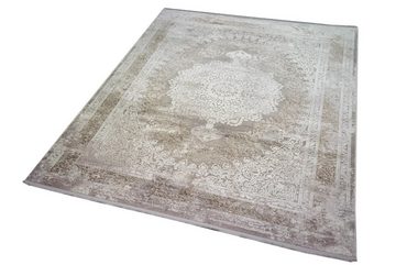 Wollteppich Wollteppich Designer Teppich mit Naturfasern creme beige, Carpetia, rechteckig, Höhe: 7 mm, Maschinengewebt