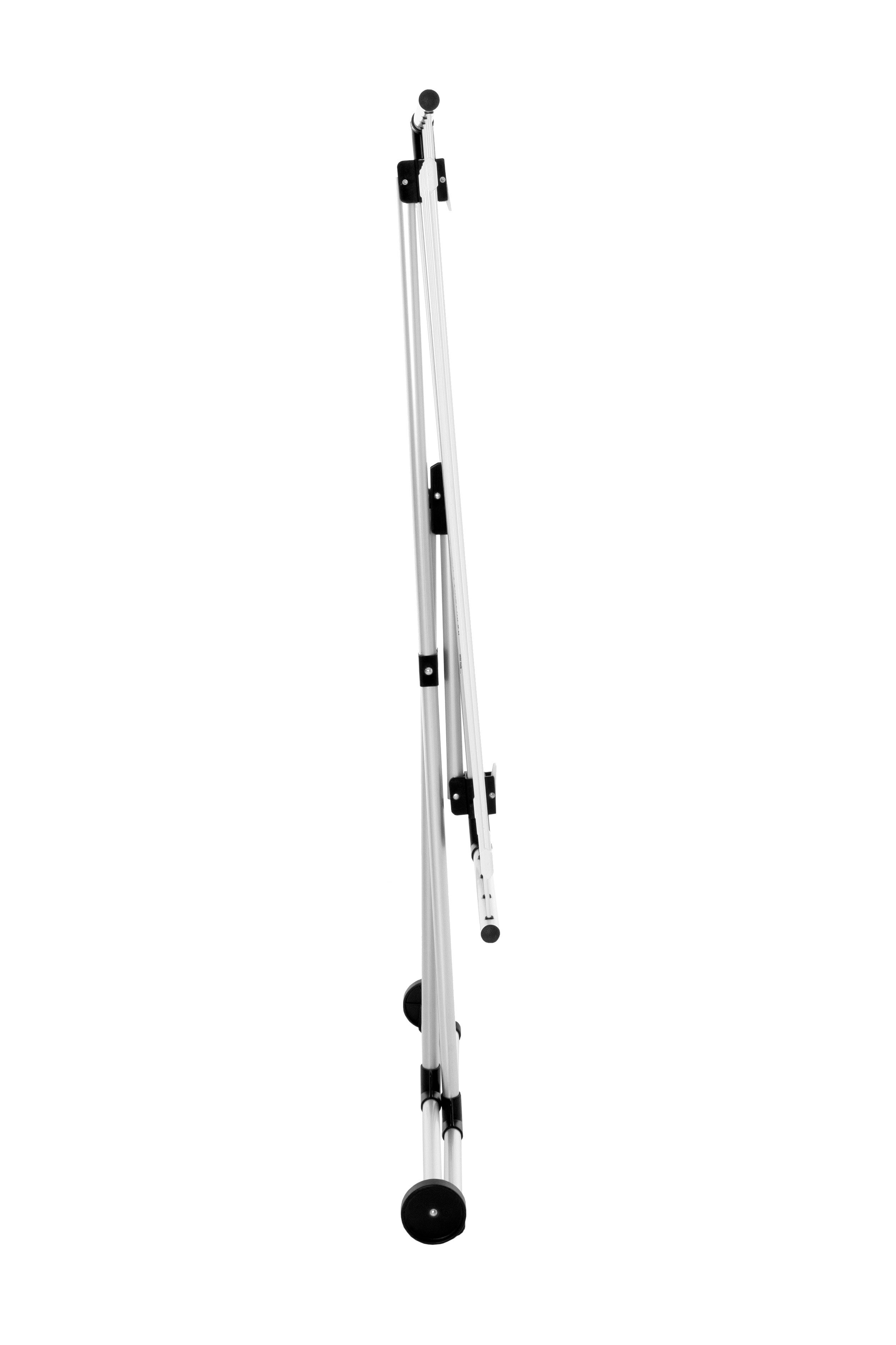 Stewi Wäscheständer Combi-Mini BlackLine, fahrbar durch Kunstsoffräder, SwissMade