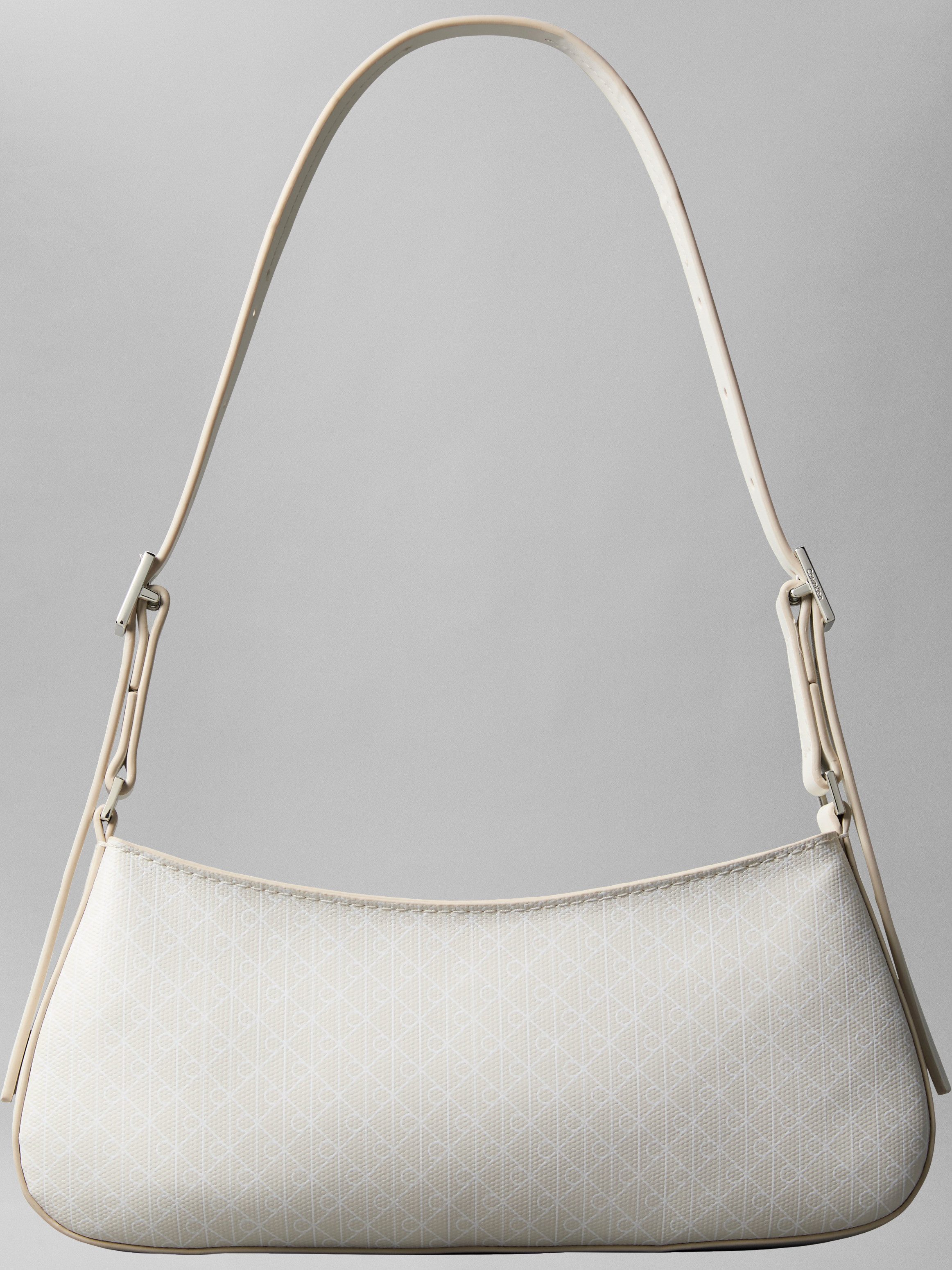 Calvin Klein Schultertasche EMBLEM AOP SMALL SHOULDER BAG, Damen Umhängetasche, Tragetasche Handtasche mit CK-Logodruck