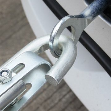 Randaco Schleppstange Pannenhilfe 3tlg Zugkraft 1.8m Auto Warnfahne bis 2T Abschleppseil
